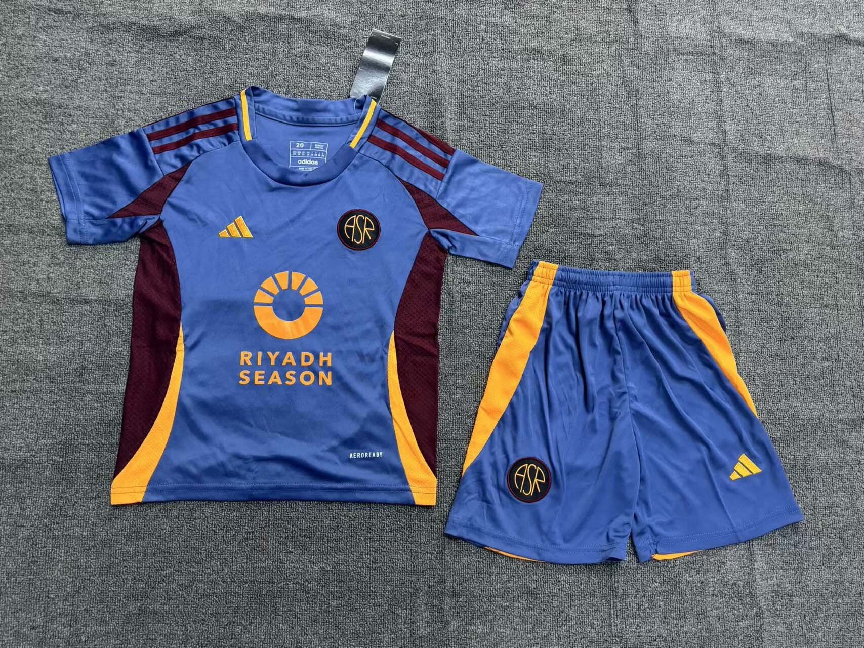 2024/2025 Roma Third Away Soccer Jersey 1:1 Thai Quality Kids Size:football jersey mysite: unitedjerseyfootball 邓江浪:football