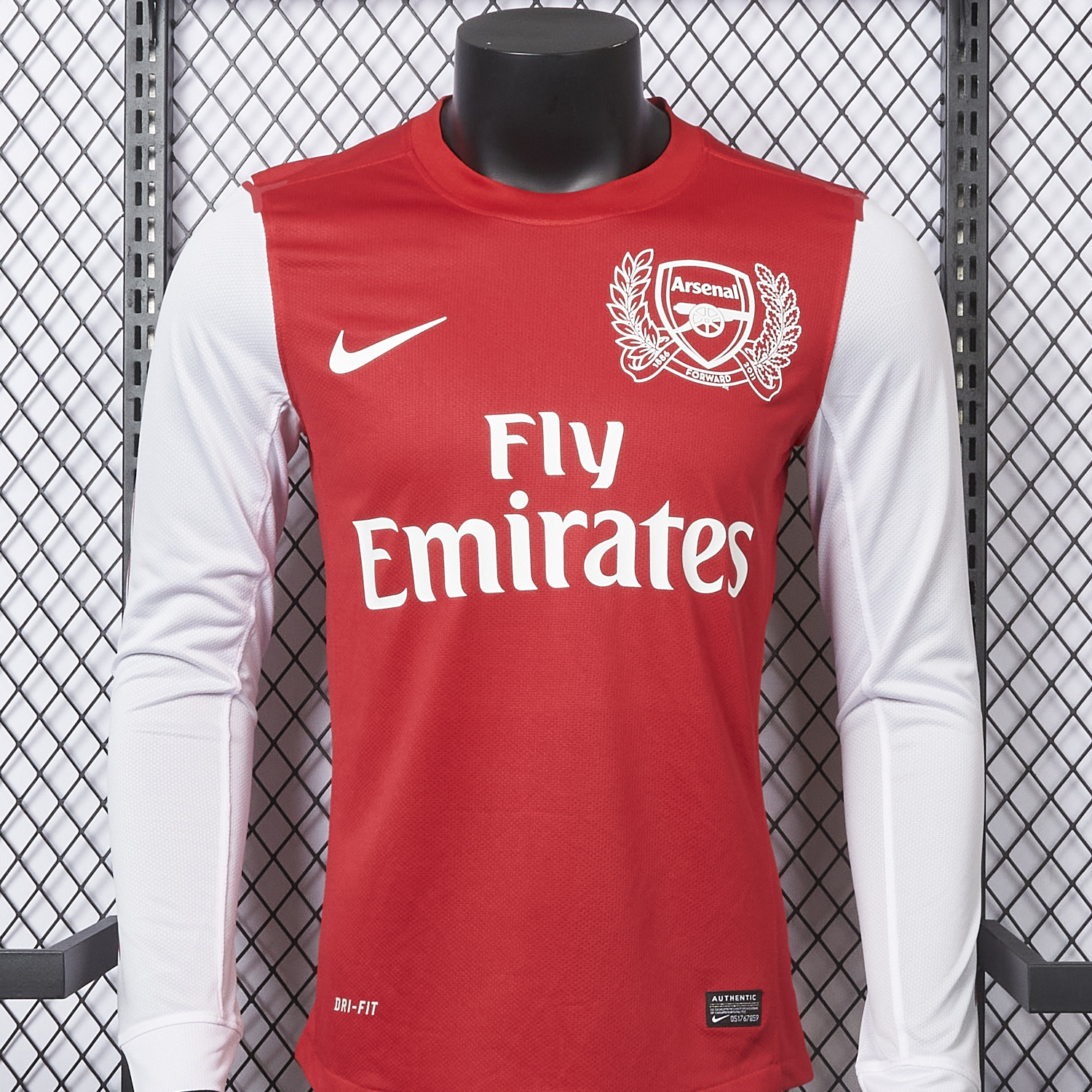 foot-Retro Arsenal 2011-12 Home Long Sleeve Jersey - Player Version
