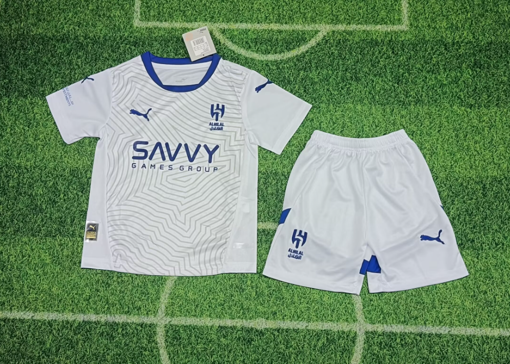 24/25 Al-Hilal FC Away Football Shirt Kids Size Suit-mysite Custom Football Kit- Nextkits