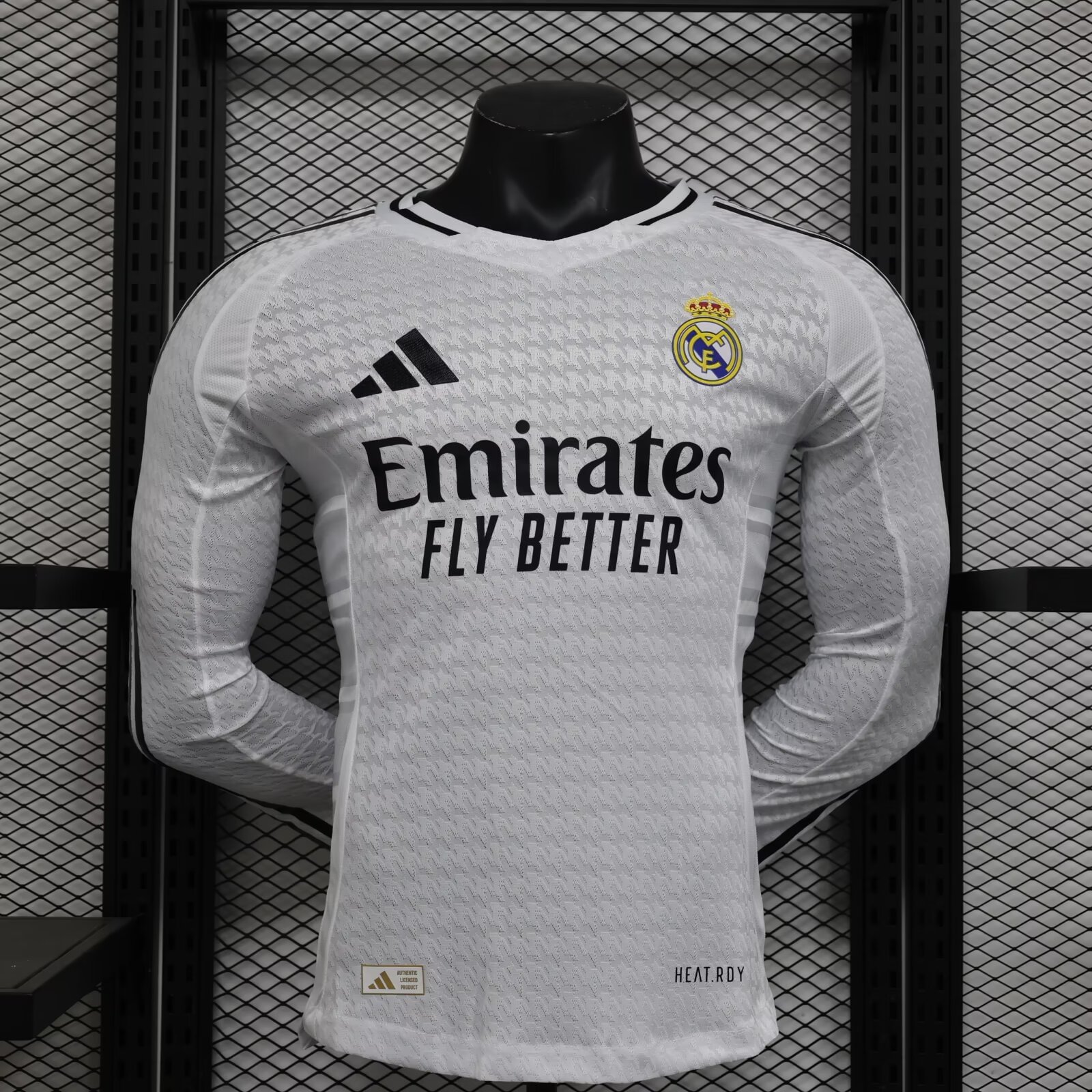 2024/2025 Player Version Long Sleeve Real Madrid Home Football Shirt 1:1 Thai Quality:football jersey mysite: unitedjerseyfootball 邓江浪:football