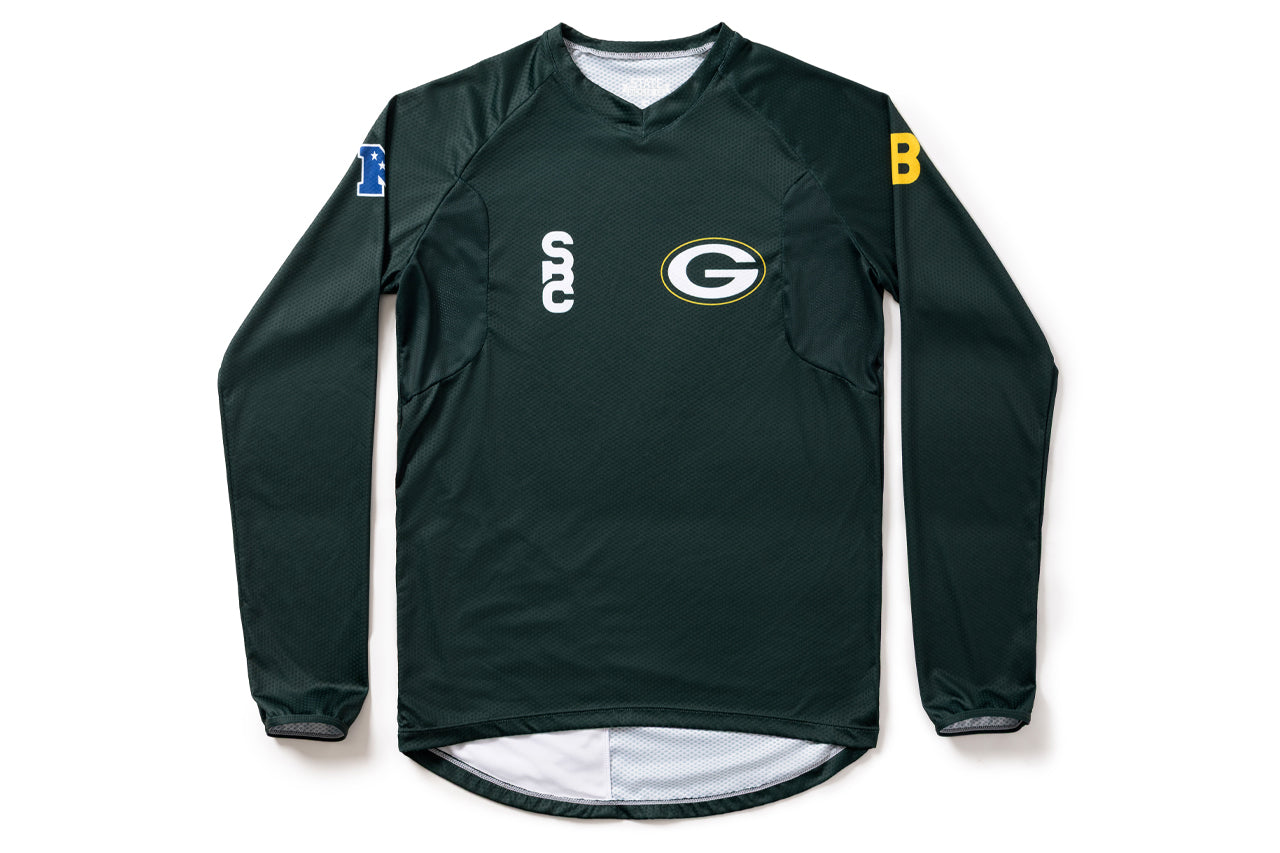 State Bicycle Co. | NFL Collection – Long-Sleeve MTB Jersey – Green Bay Packers、mySite、bearsvspackers