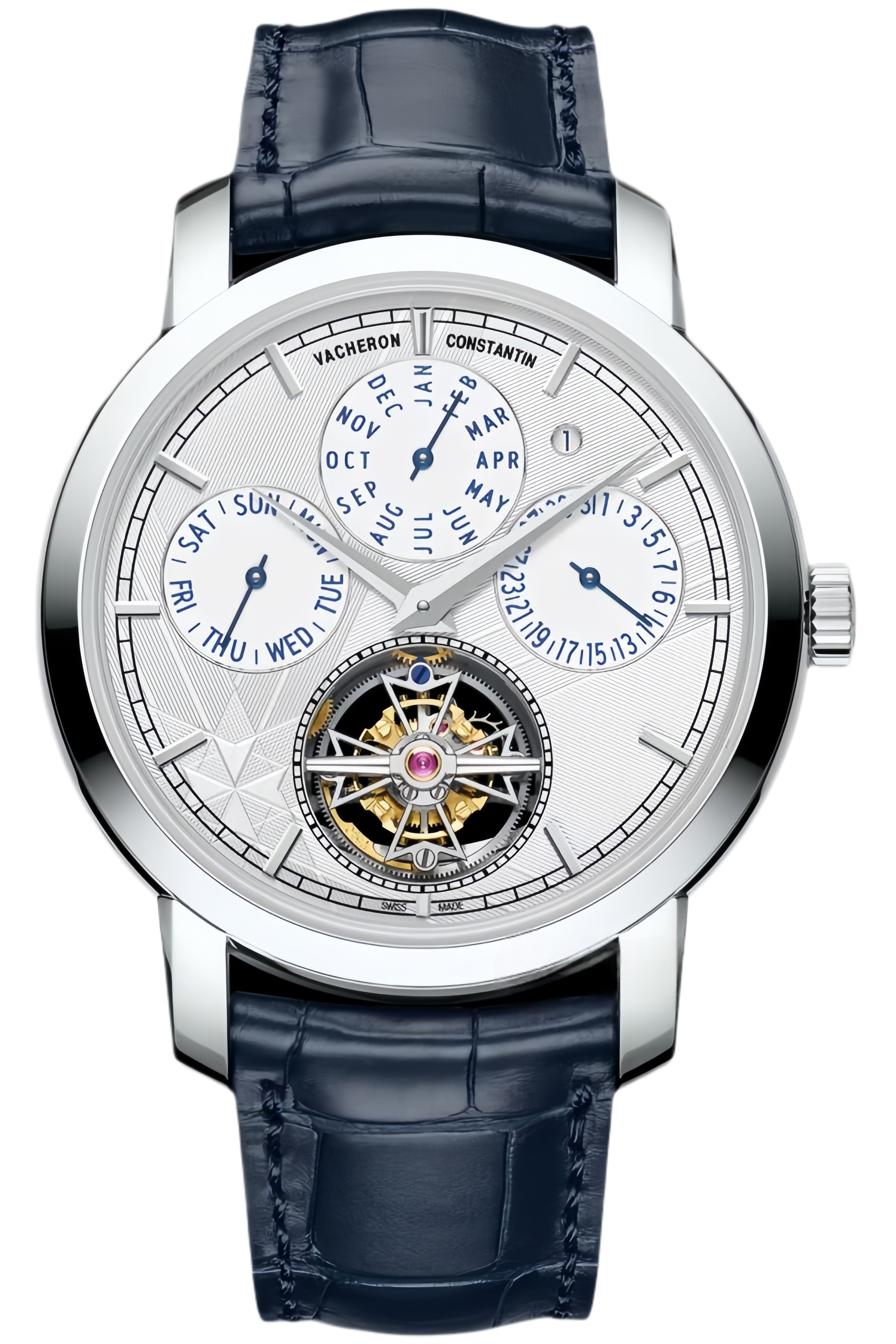 Vacheron Constantin Patrimony Ref. 6300T/000P-H056 Super Clone Watch – Platinum Case Moon Phase Blue Dial Replica