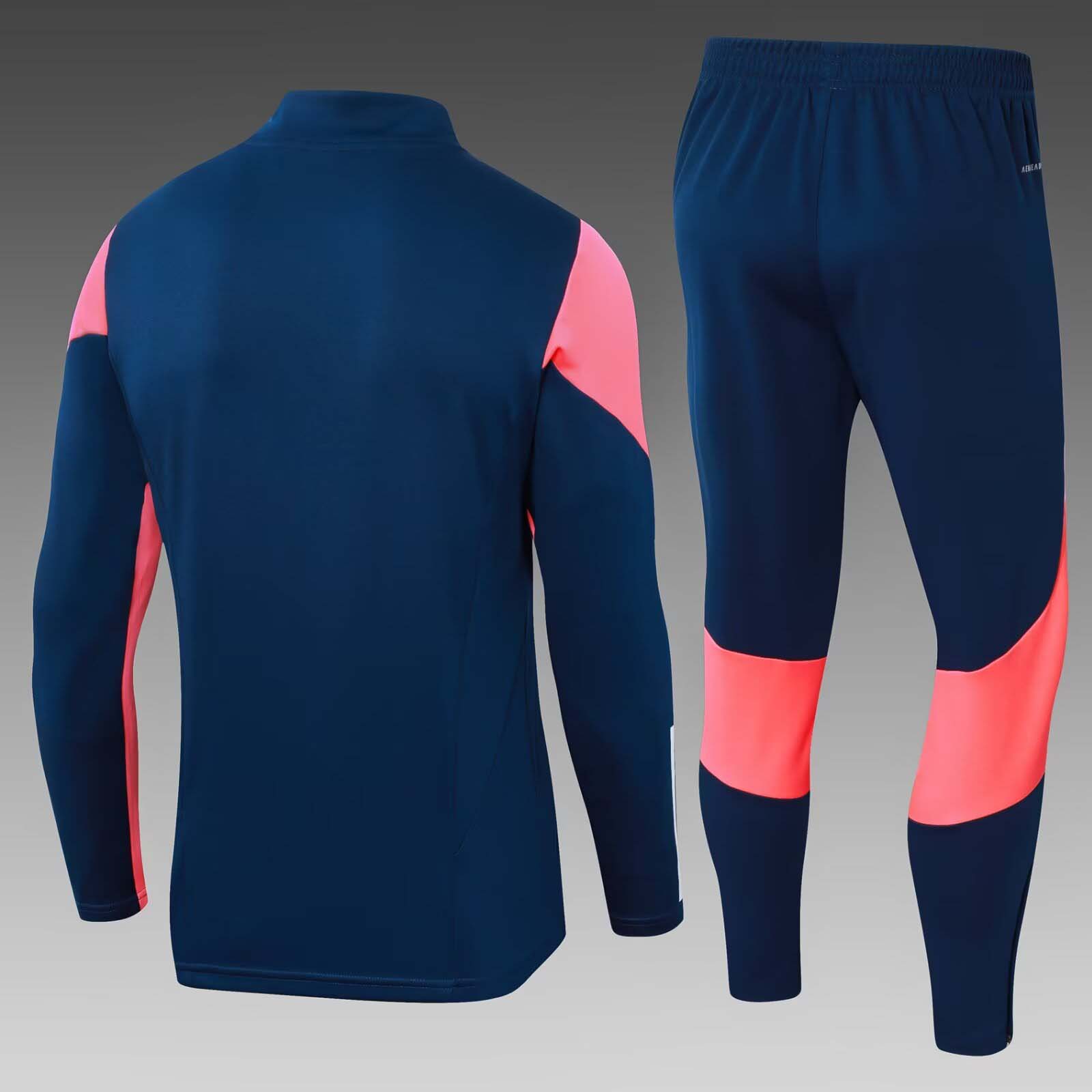 2023/2024 Lyon Half-Pull Training Suit Royal blue Football Shirt Set:football jersey mysite: unitedjerseyfootball 邓江浪:football