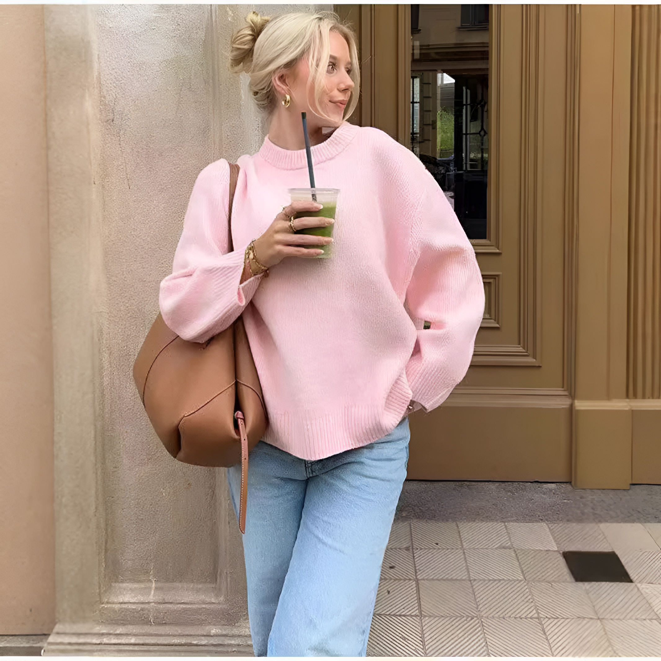 LIA Cozy Pink Sweater