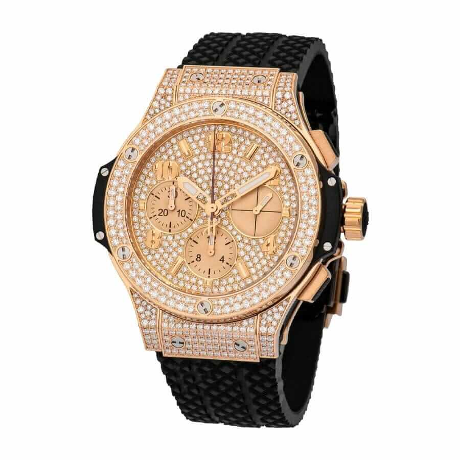 hublot classic fusion best edition chronograph with diamond rose gold replica 1