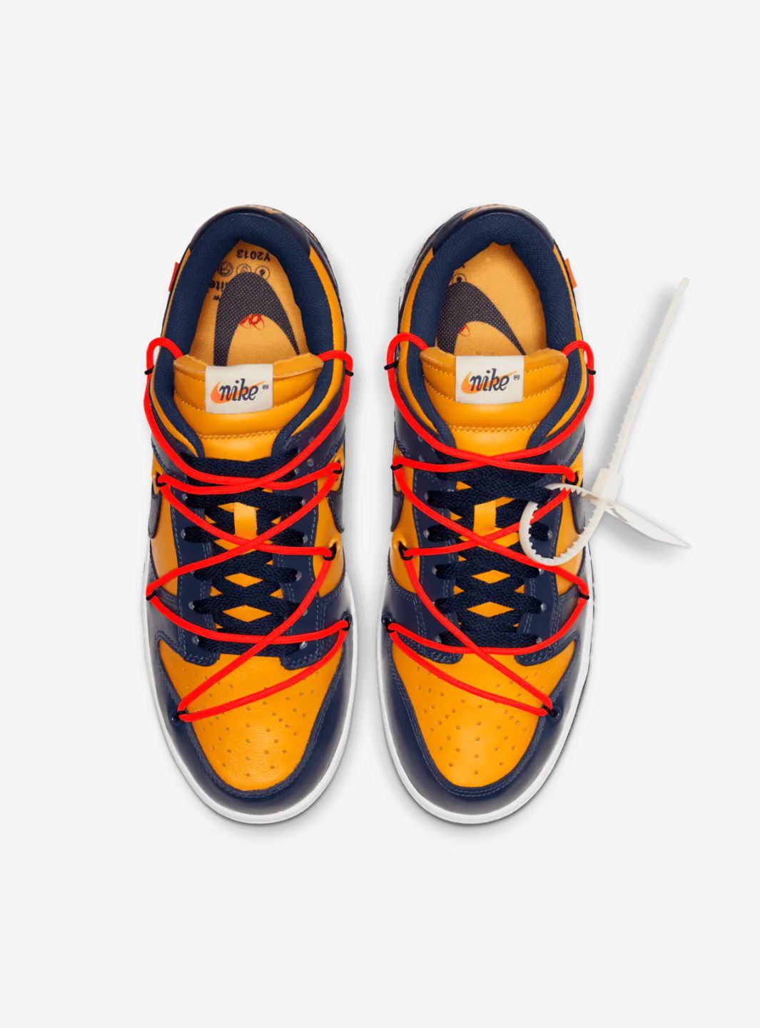 Nike Dunk Low Off-White University Gold、NIKE、Cacoeks