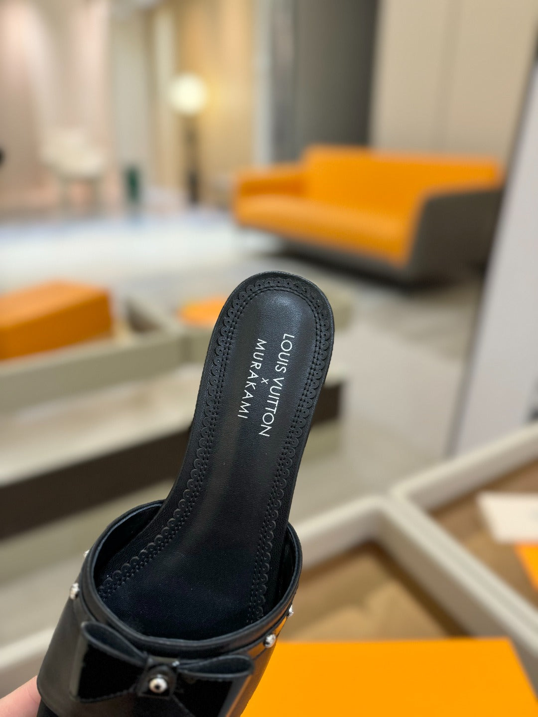 LV X TM 6AM FLAT MULE IN BLACK CALFSKIN、mysite、Cacoeks