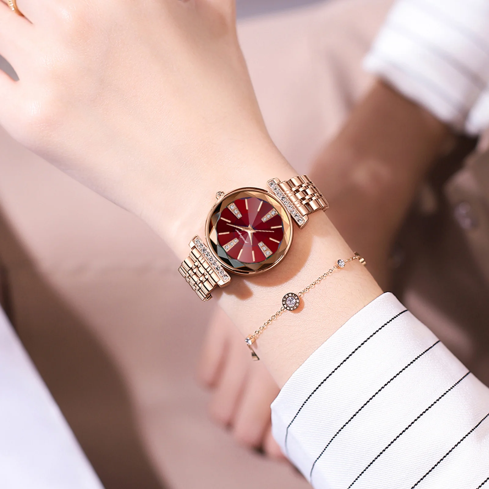 POEDAGAR Luxury Ladies Watches High Quality Waterproof Stainless Steel Women Quartz Watch For Women Reloj Mujer Dress WristWatch