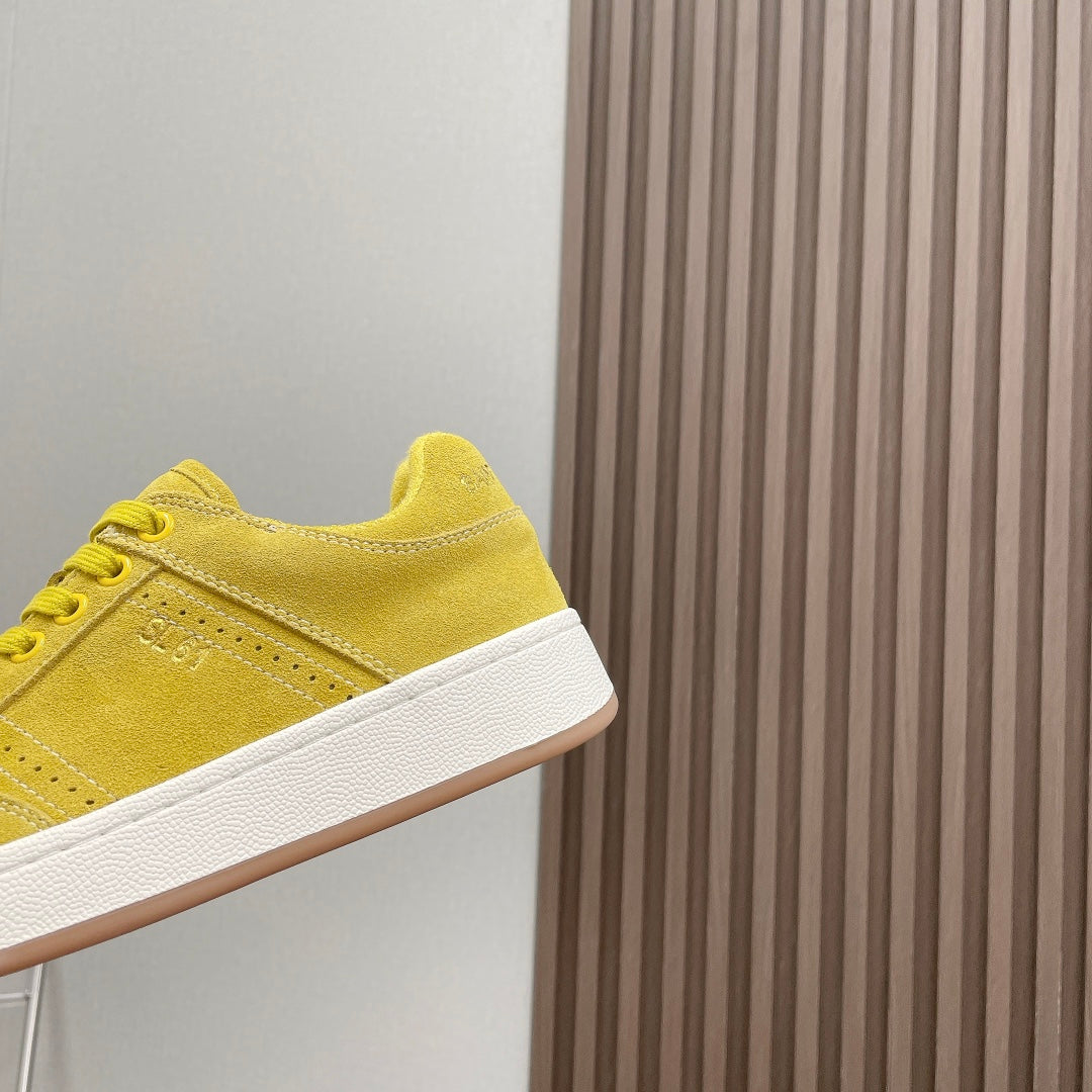 SL/61 SNEAKERS IN LIGHT YELLOW SUEDE、mysite、Cacoeks