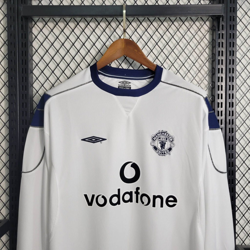 GlobeJersey-Retro Manchester United 99-00 Away Long Sleeve Jersey