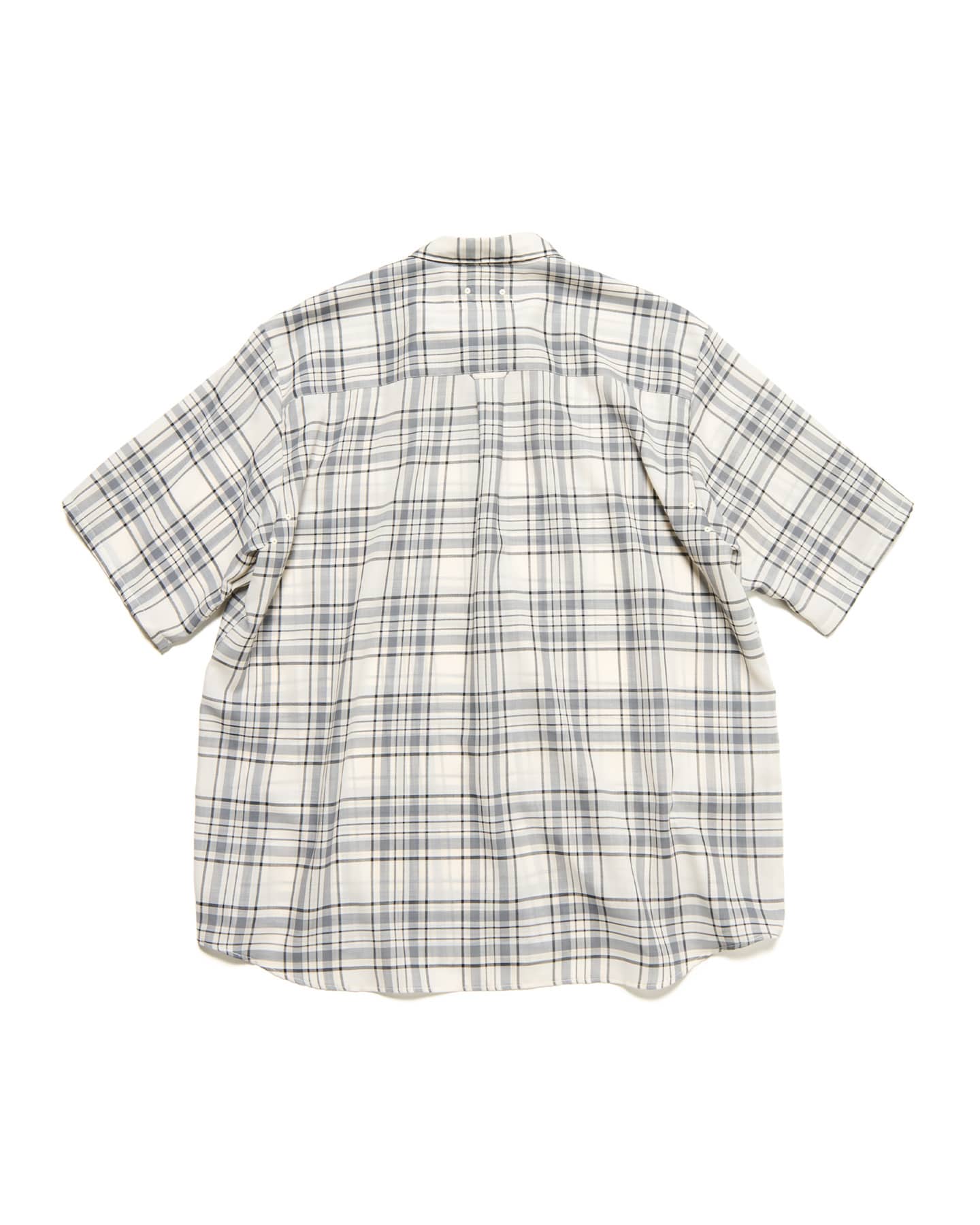 SOPHNET. 25S/S SUMMER WOOL CHECK S/S SHIRT  SOPH-250020 