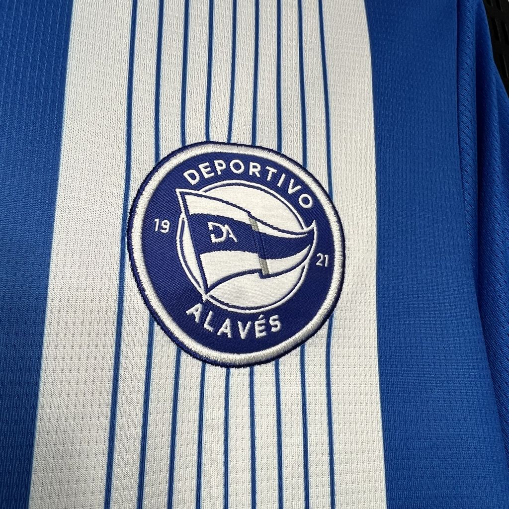 ManixJersey.com | Deportivo Alavés 24-25 Home Stadium Jersey - Fans Version -Customize Name, Number and Patch | Worldwide Shipping