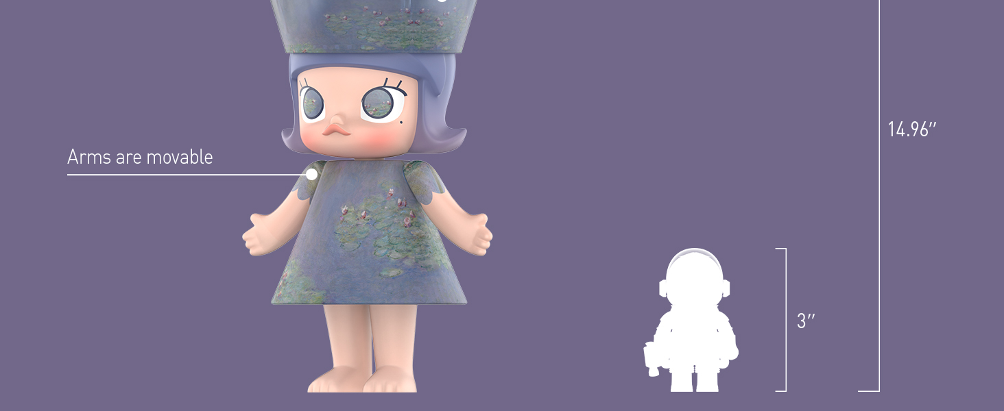MOLLY-MEGA ROYAL MOLLY 400% Monet-Water Lily