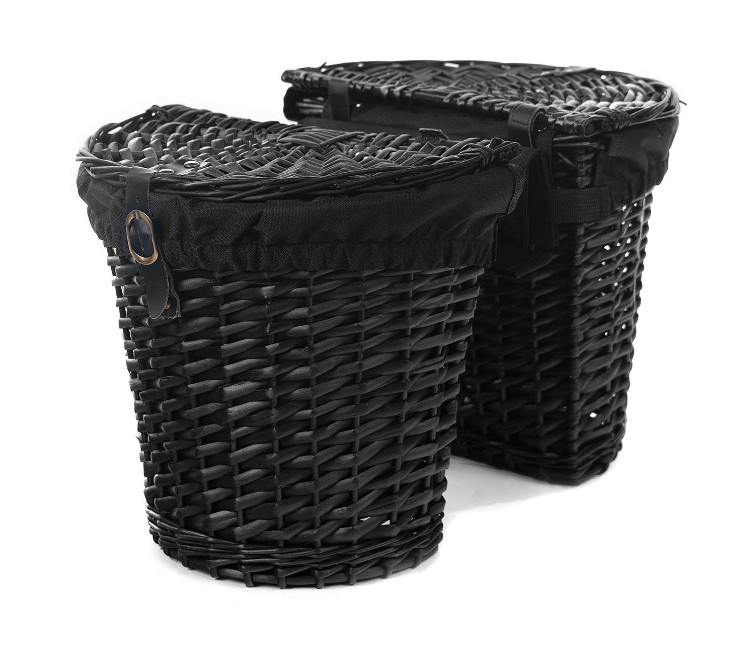 Rear Rack Wicker Basket - Black、mySite、bearsvspackers