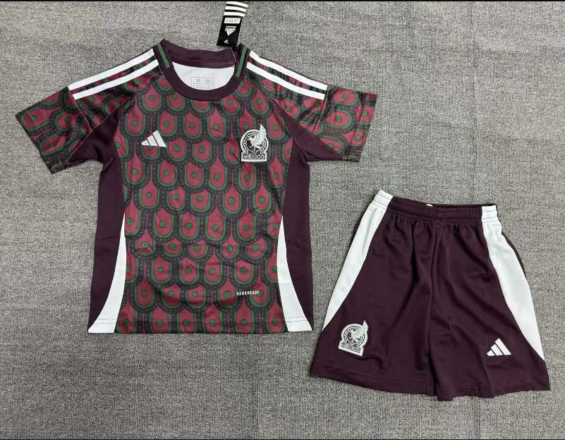 2024 Mexico National Home Football Shirt Kids Size Suit-mysite Custom Football Kit- Nextkits