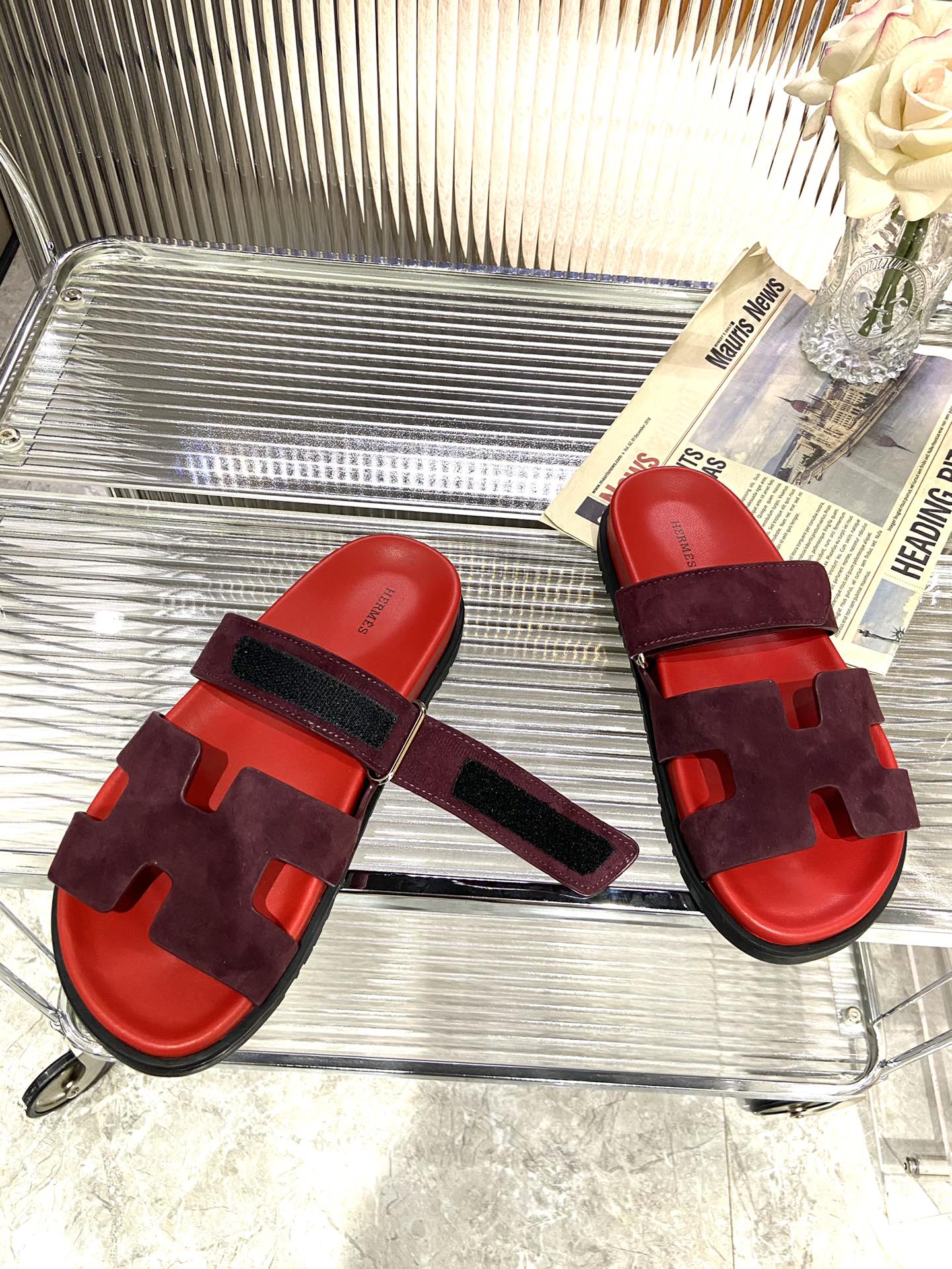 CHYPRE SANDAL CHERRY MIX JAM SUEDE、mysite、Cacoeks