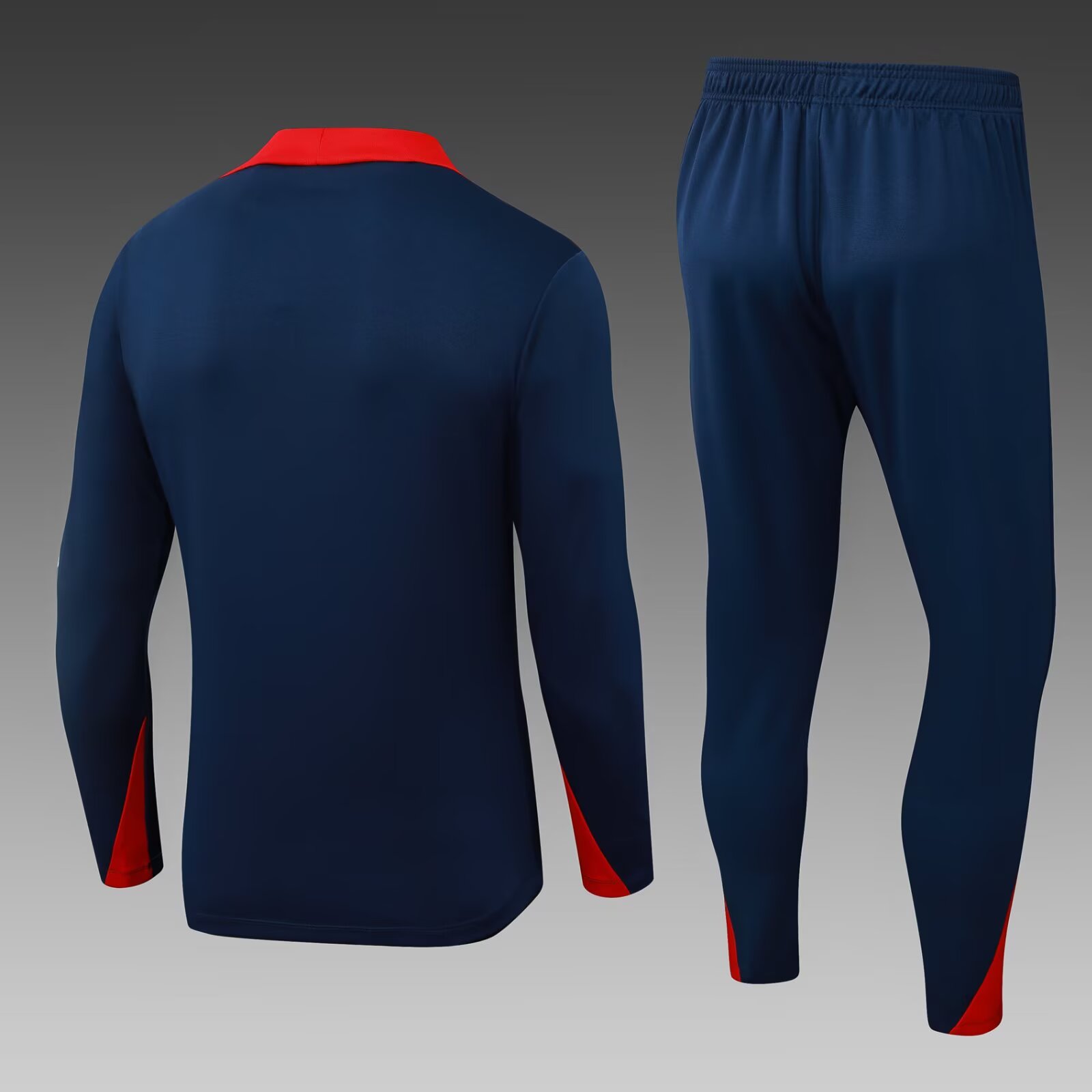2025/2026 Psg Paris Saint-Germain Half-Pull Training Dark Blue Football Shirt 1:1 Thai Quality Set:football jersey mysite: unitedjerseyfootball 邓江浪:football