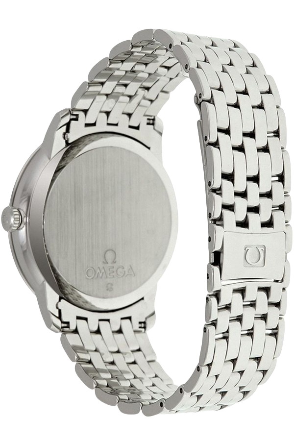 Omega De Ville Ref. 424.10.40.20.01.001 Super Clone Watch – Black Dial Stainless Steel Bracelet Fake Replica