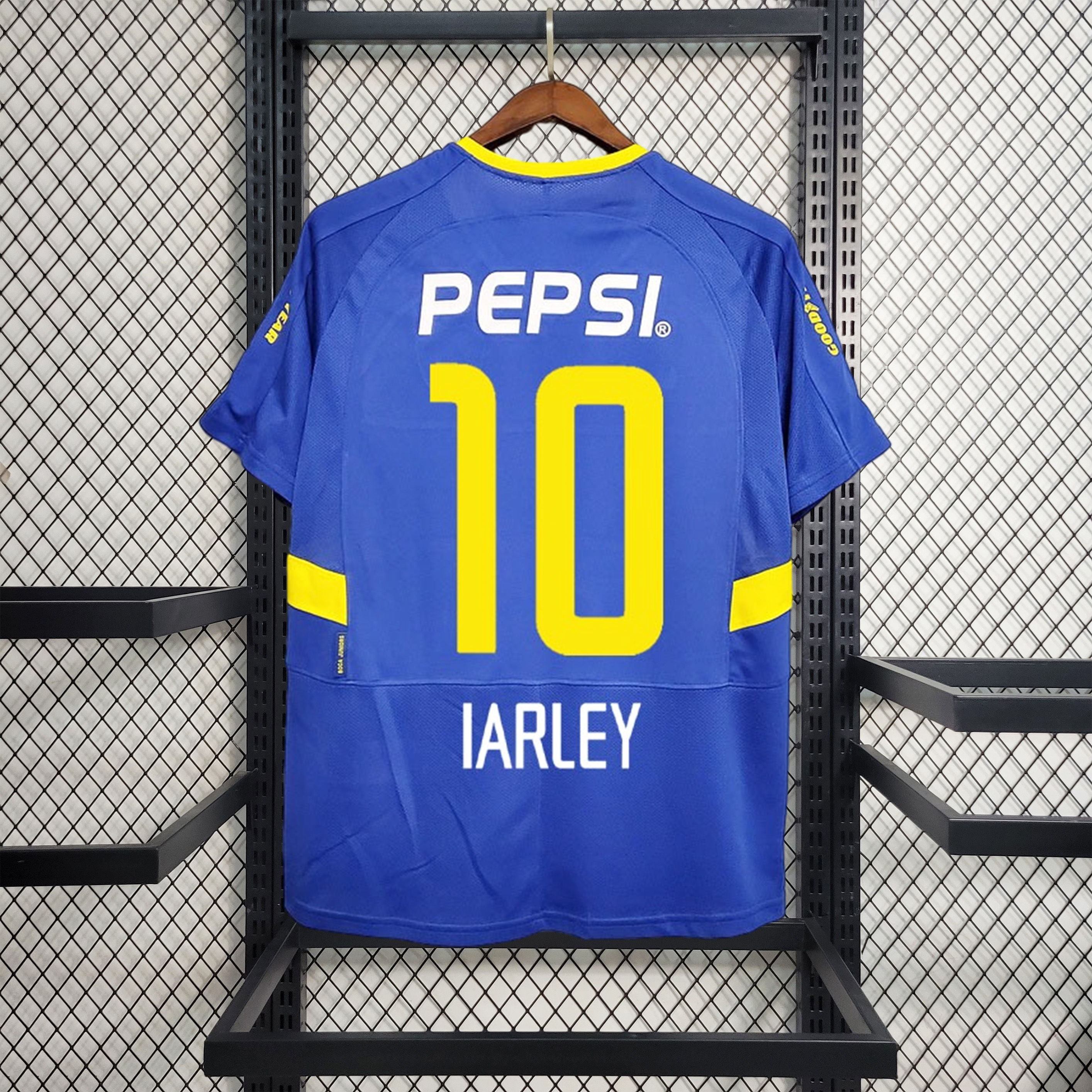 ManixJersey.com | Retro Boca Juniors 2003-04 Home Stadium Jersey -Customize Name, Number and Patch | Worldwide Shipping