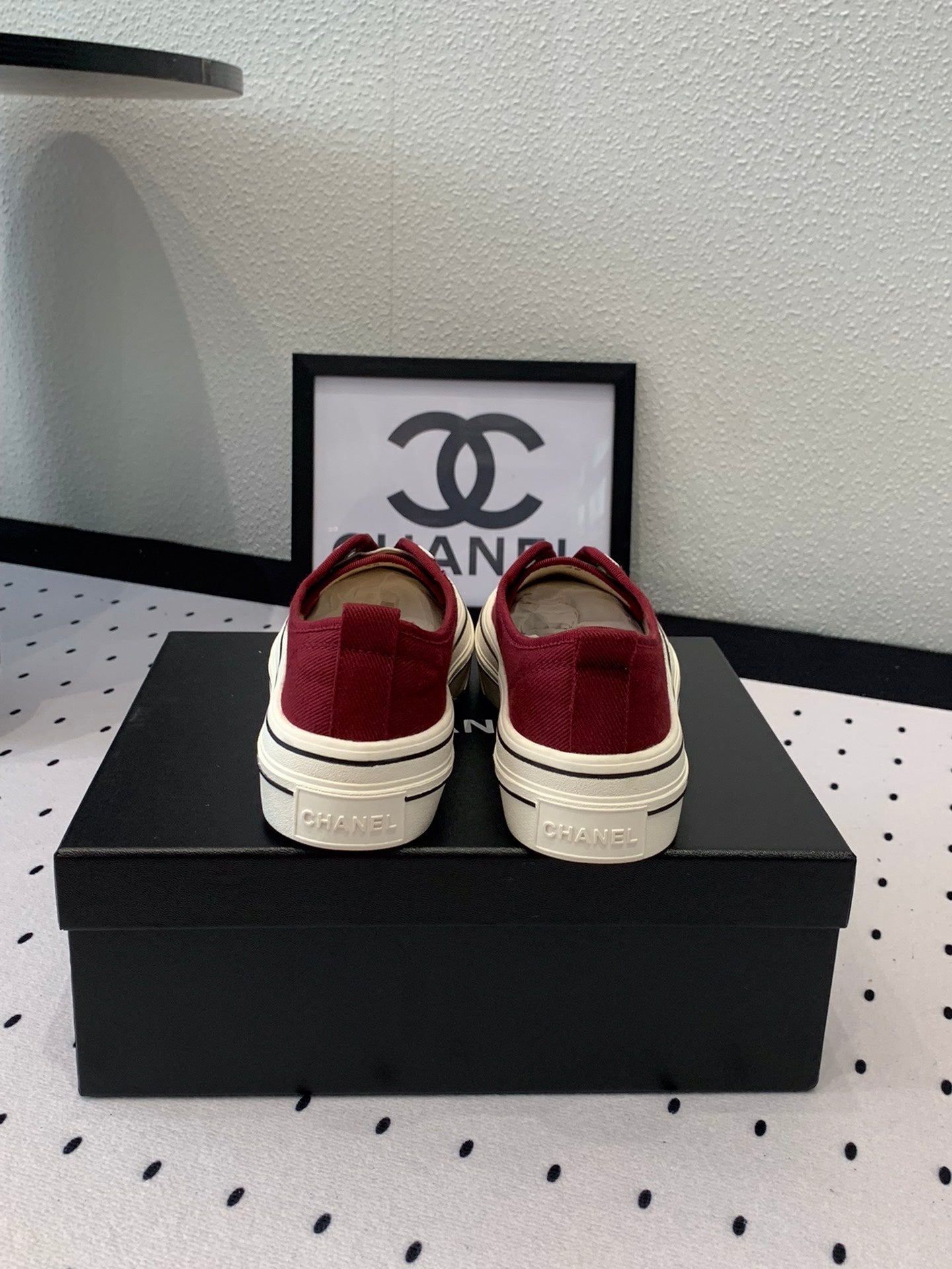 LACELESS SNEAKERS PLATFORM IN ROSEWOOD CANVAS、mysite、Cacoeks