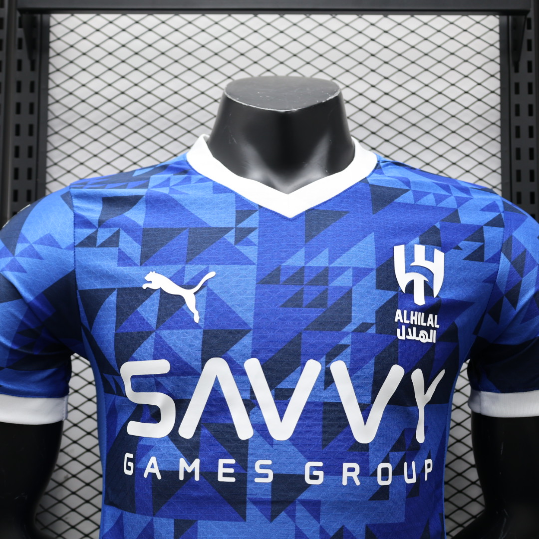 Higojerseys-Al Hilal Riyadh Crescent 24-25 Home Stadium Jersey - Player Version