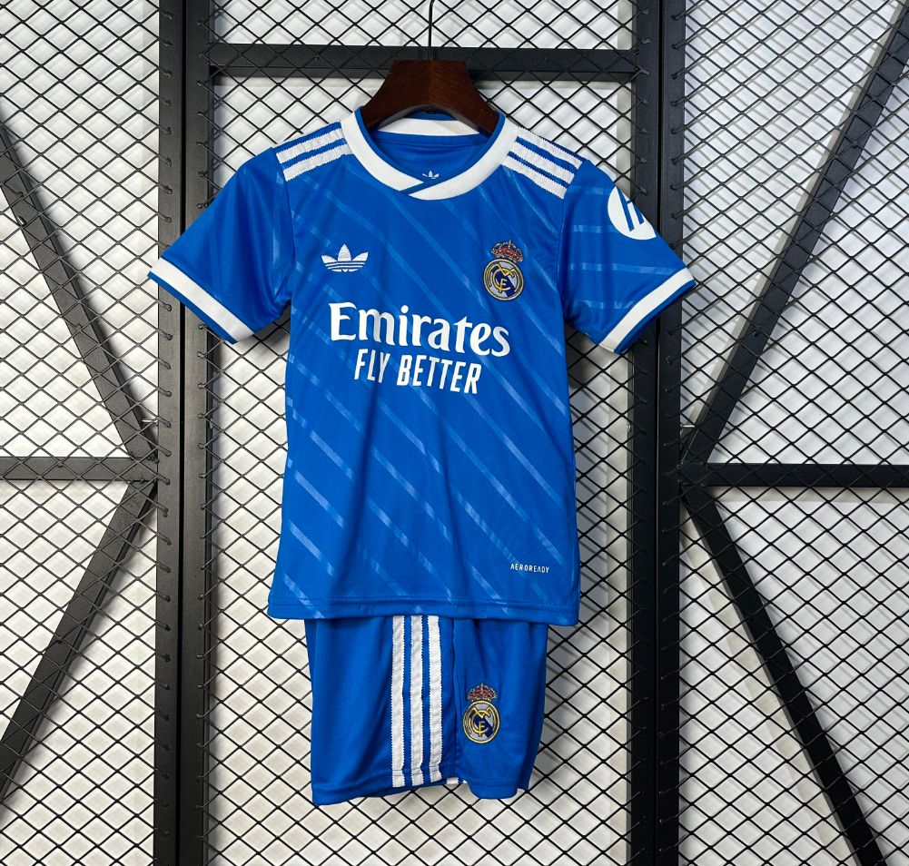 25/26 Real Madrid Third Football Shirt Kids Size Suit-mysite Custom Football Kit- Nextkits