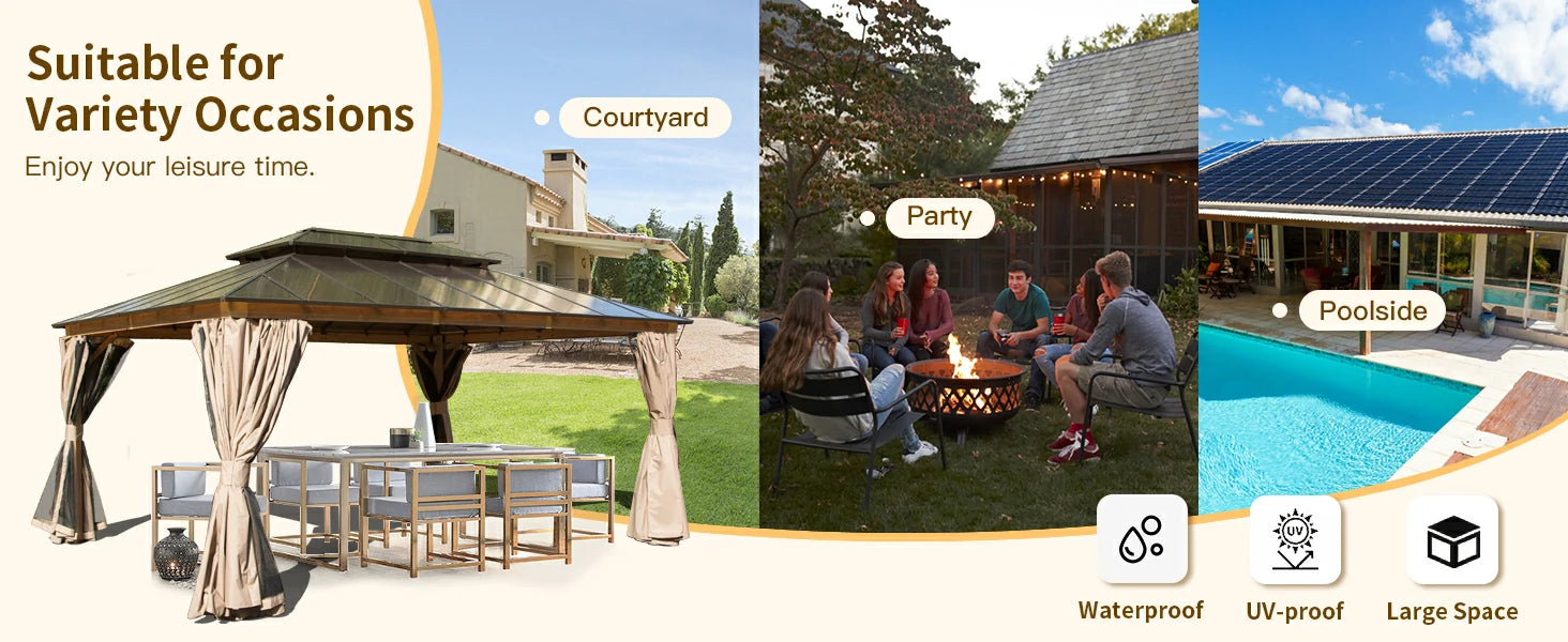Domi outdoor living gazebo