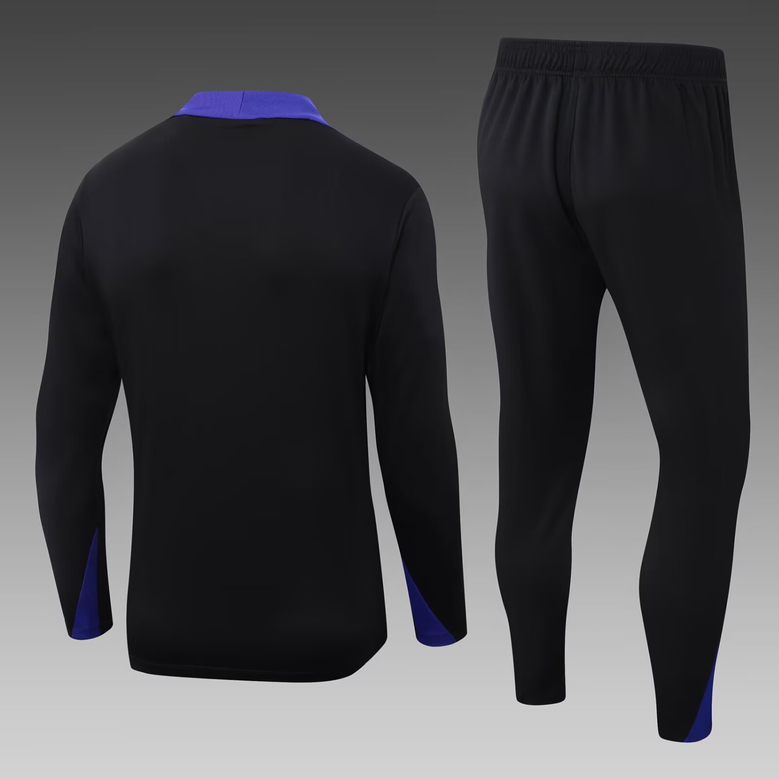 2025/2026 Barcelona Half-Pull Training Suit Black Jersey Set:football jersey mysite: unitedjerseyfootball 邓江浪:football