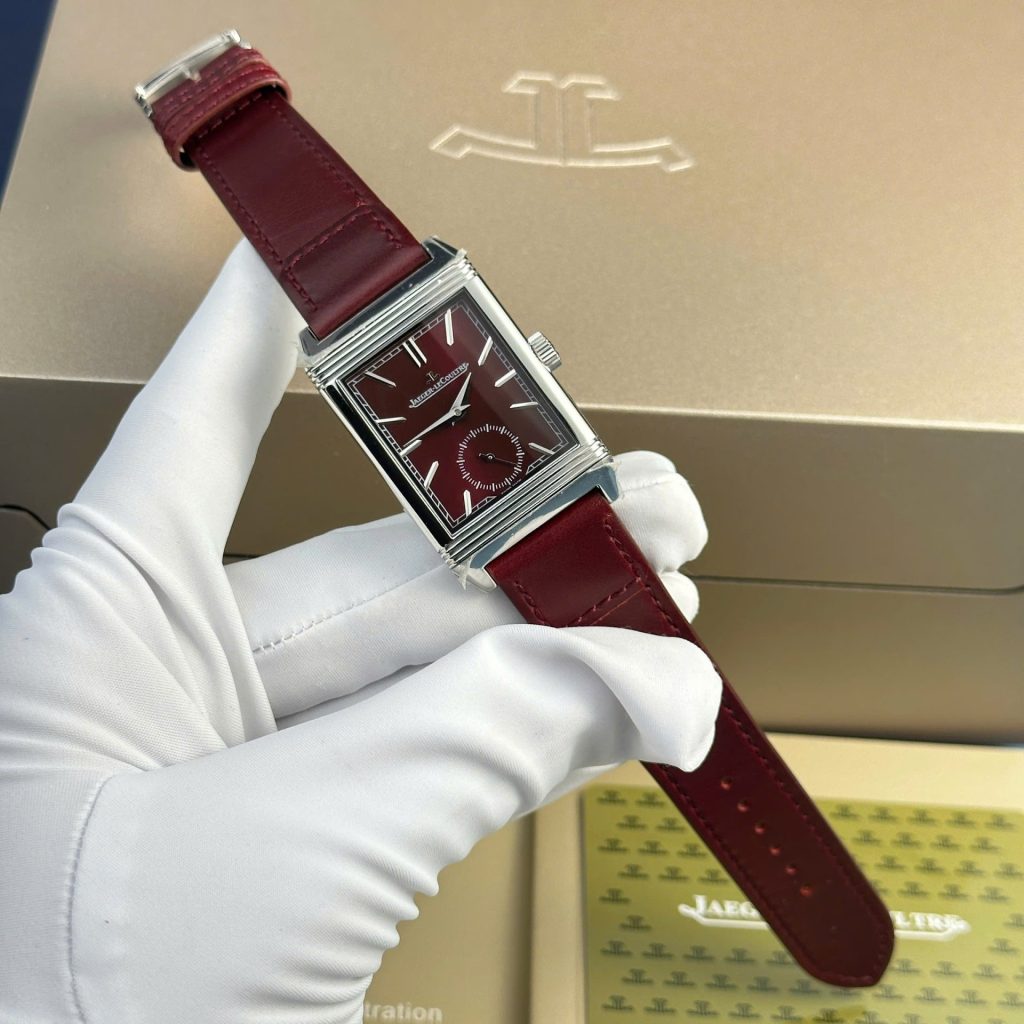 Đồng Hồ Jaeger LeCoultre Replica 11 Màu Đỏ Dây Da Nhà Máy MG 27.4×45 (2)