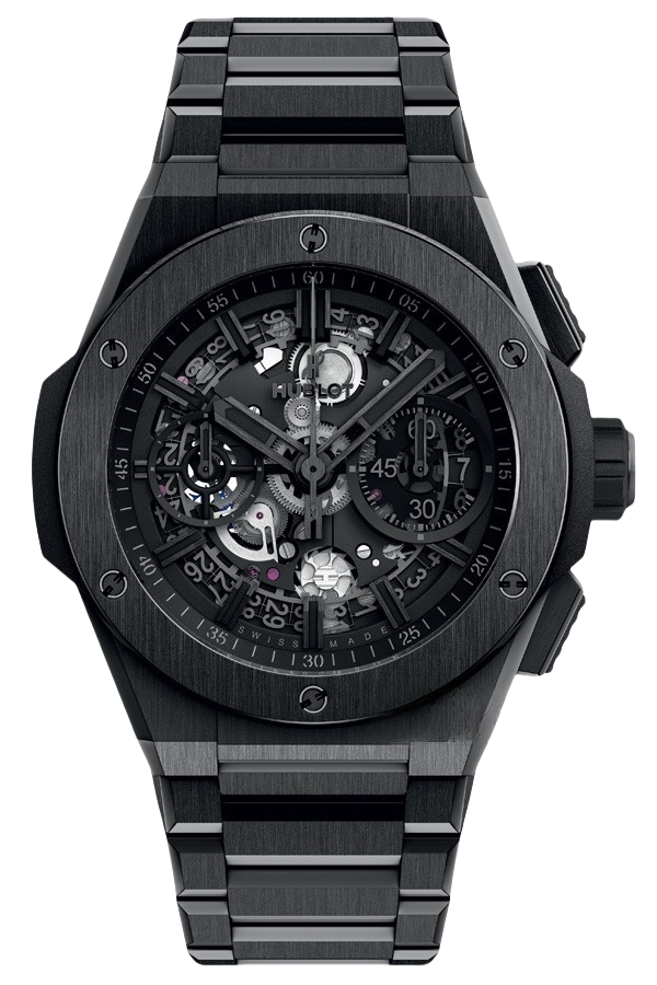 Hublot Big Bang Ref. 451.CX.1140.CX Super Clone Watch – Titanium Black Skeleton Dial Rubber Strap Fake Replica