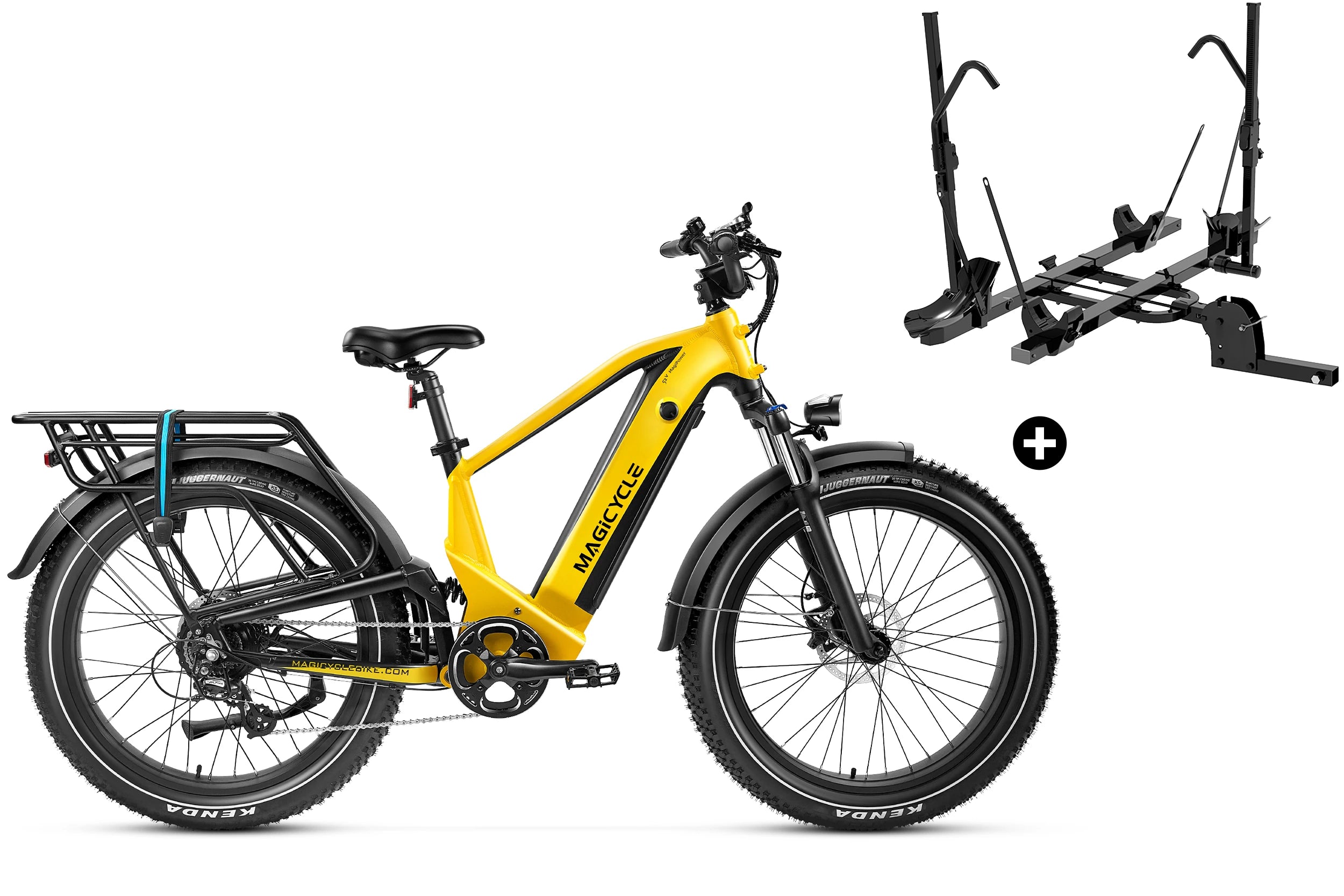Bundle Sale - Magicycle Deer Step-over E-Bike With A Hitch Bike Rack、mySite、bearsvspackers