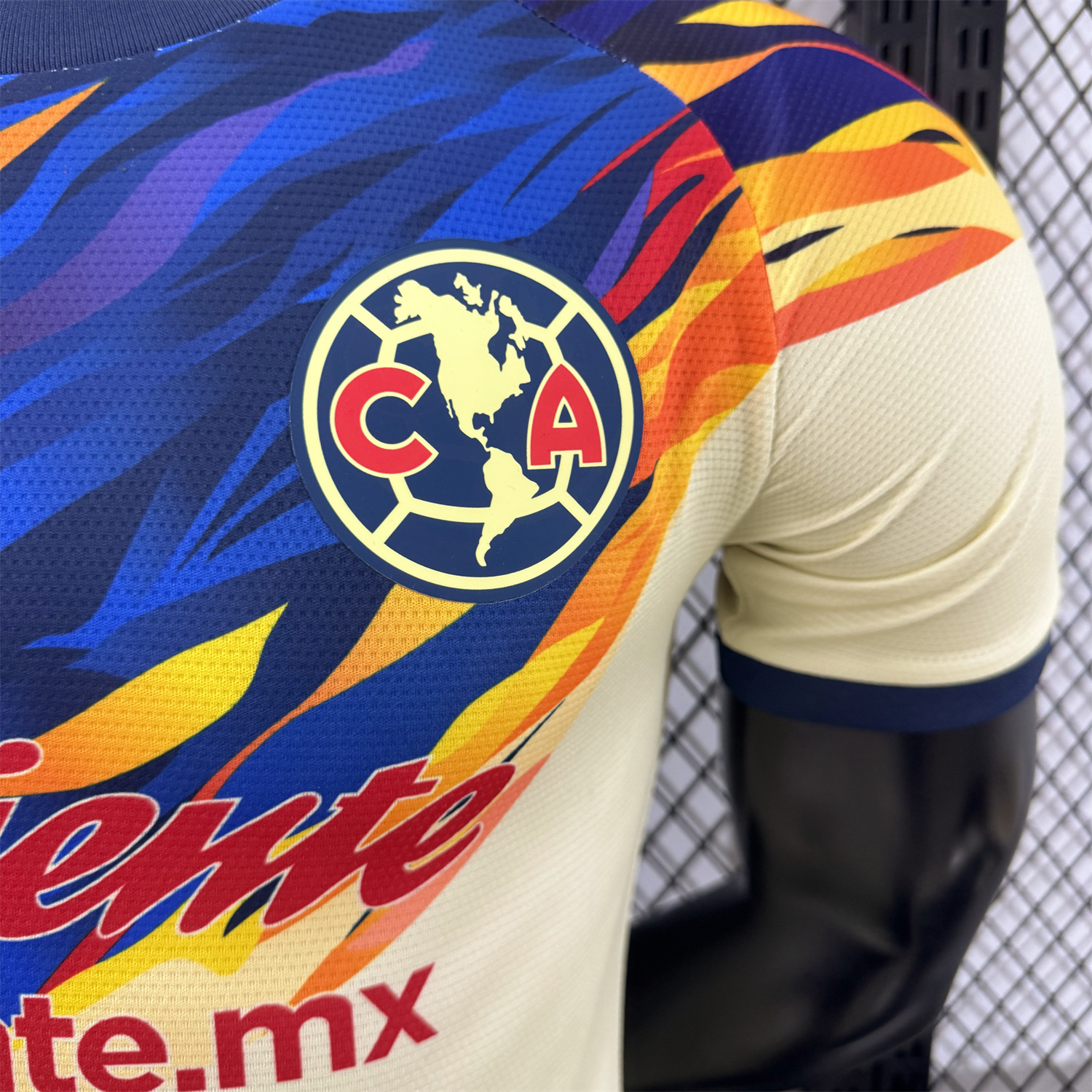 UltraTrikot-Club América 25-26 Blue Neck Light Yellow Special Jersey - Player Version