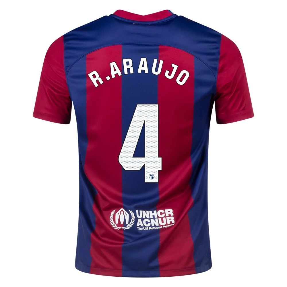 23/24 Barcelona #4 Ronald Araujo Home Jersey-mysite Custom Football Kit- Nextkits