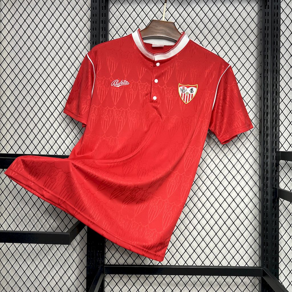 ManixJersey.com | Retro Sevilla FC 1991-92 Away Jersey -Customize Name, Number and Patch | Worldwide Shipping