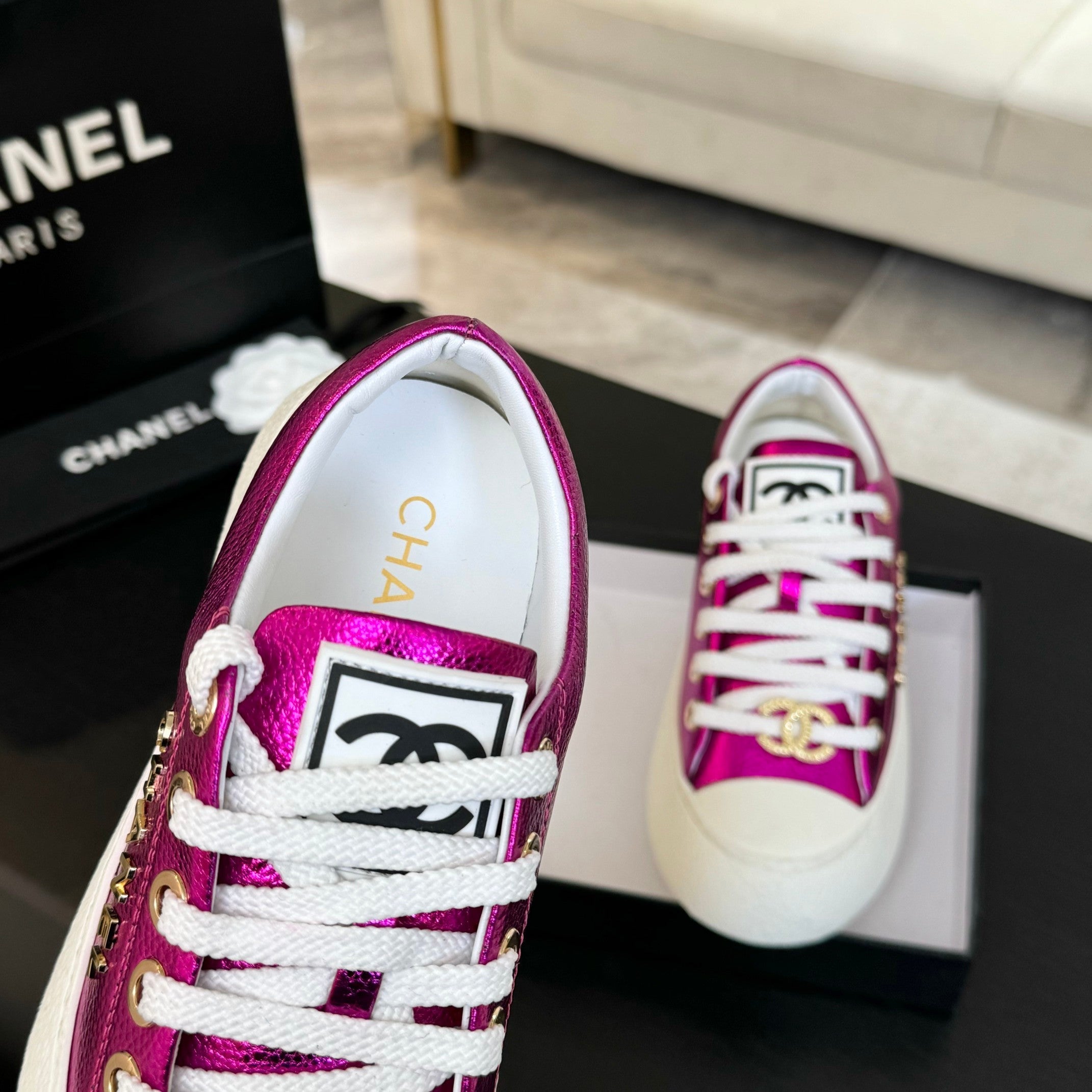 BIG-HEAD COOKIE SHOES IN MAGENTA PURPLE LAMBSKIN、mysite、Cacoeks