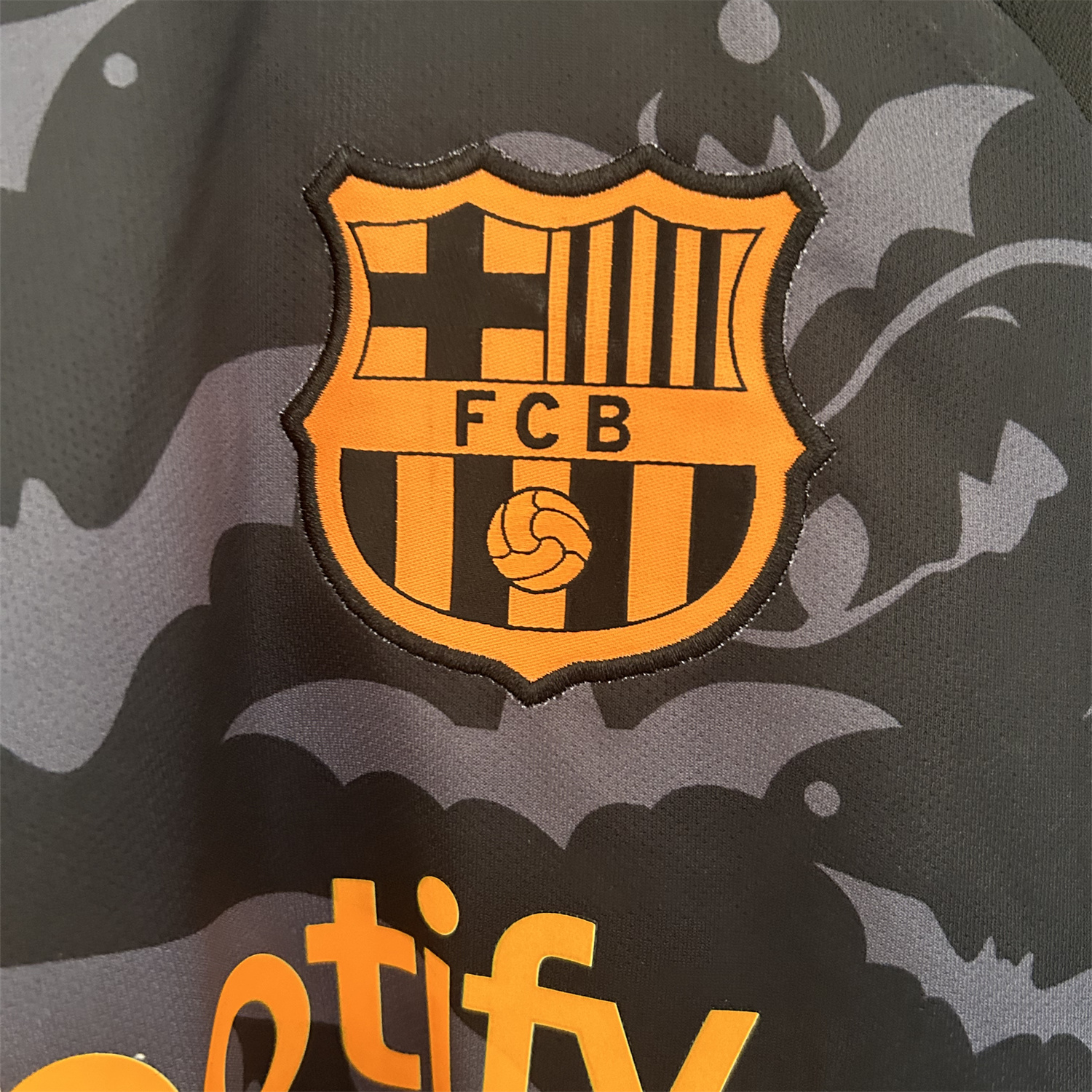 UltraTrikot-Barcelona 25-26 Halloween Pumpkin Silhouette Black Jersey - Fans Version