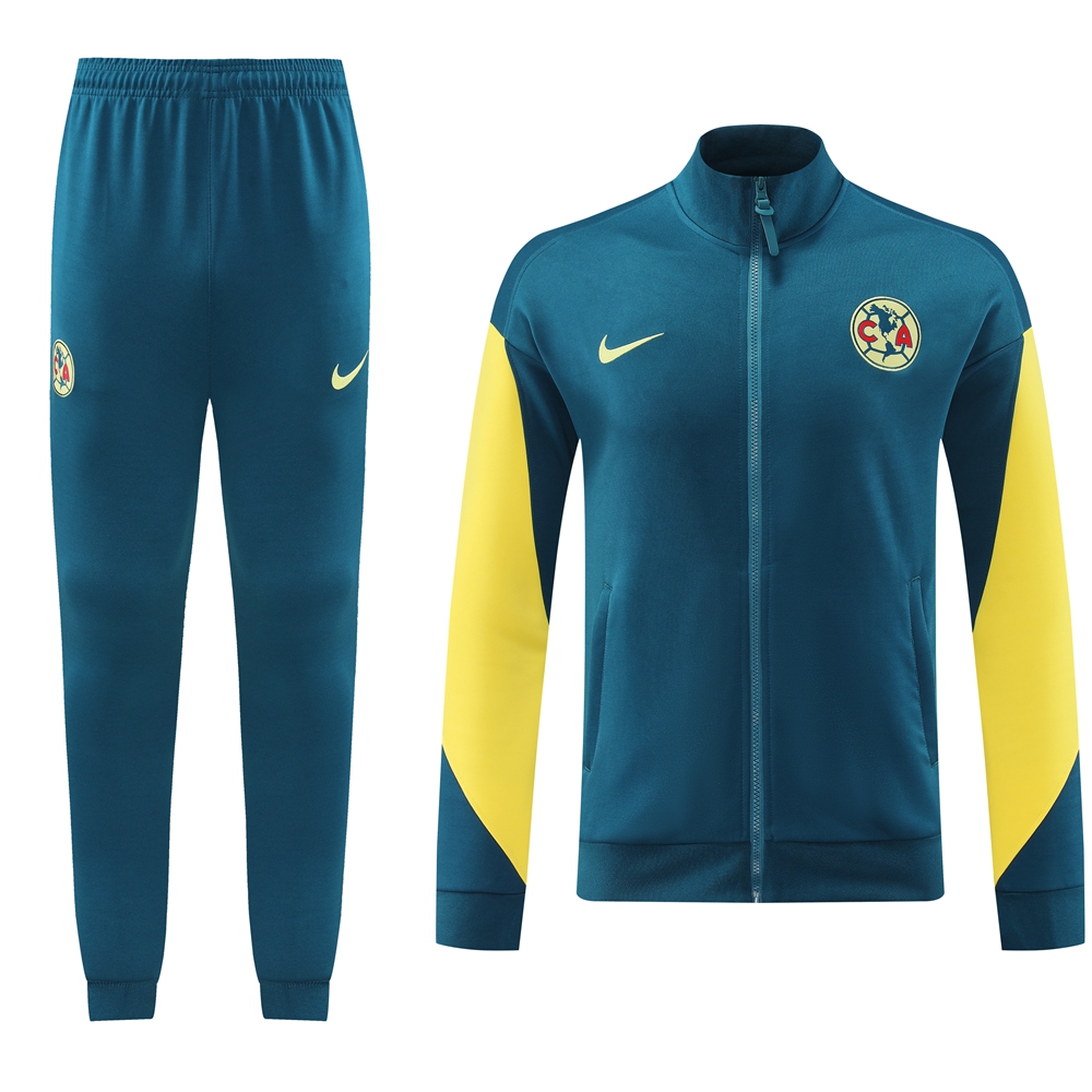 ManixJersey.com | Club América 24-25 Jacket Training Tracksuit - Lake Green -Customize Name, Number and Patch | Worldwide Shipping