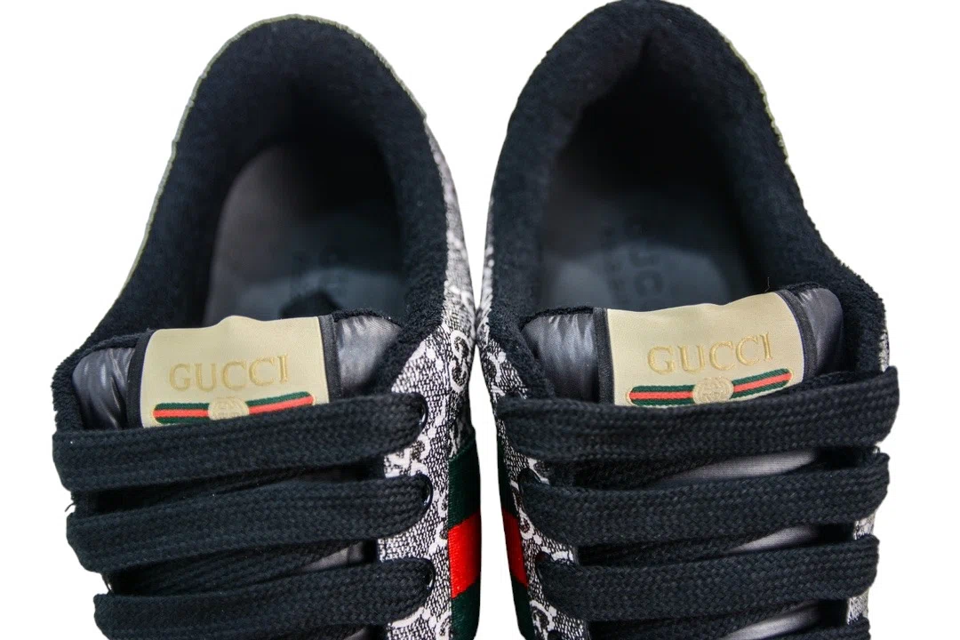 Gucci Screener Sneaker Black and Grey GG Supreme Canvas、mysite、Cacoeks