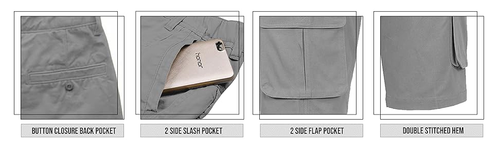 Men's Belted Cargo Shorts