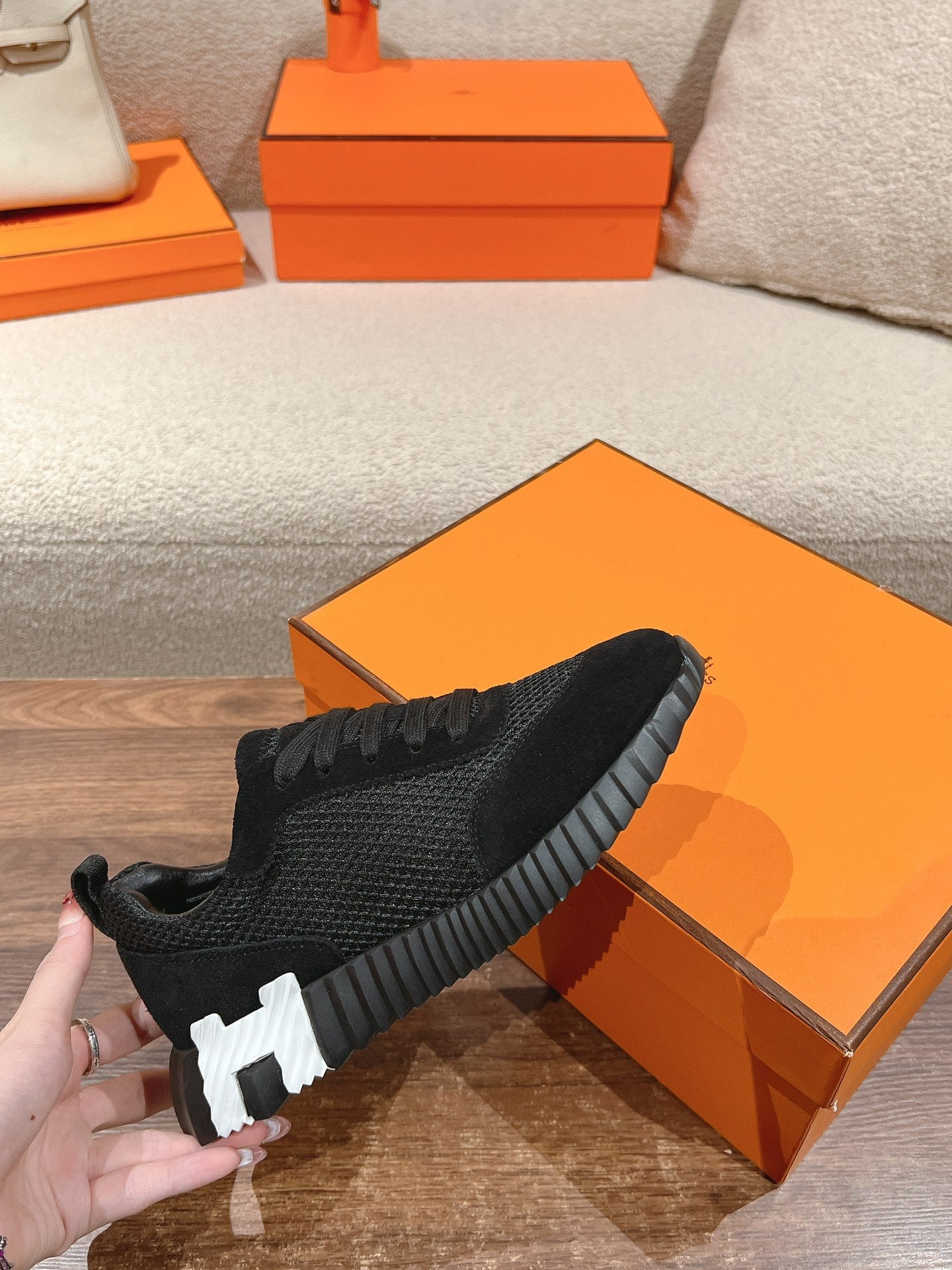 MAINLAND SNEAKER IN BLACK SUEDE AND BREATHABLE MESH FABRIC、mysite、Cacoeks