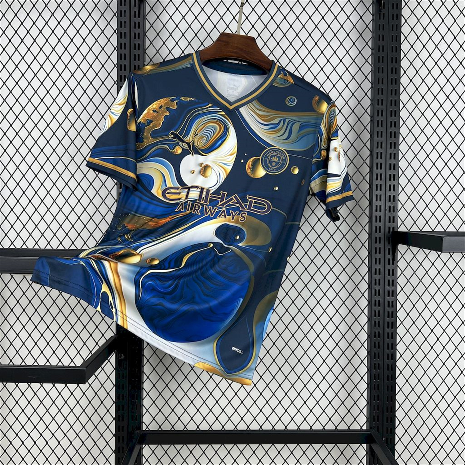 UltraTrikot-Manchester City 25-26 Blue Golden Fan-designed Special Edition Jersey - Fans Version