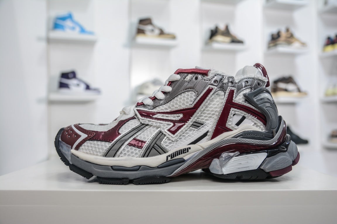 Balenciaga Runner Trainer Burgundy、mysite、Cacoeks