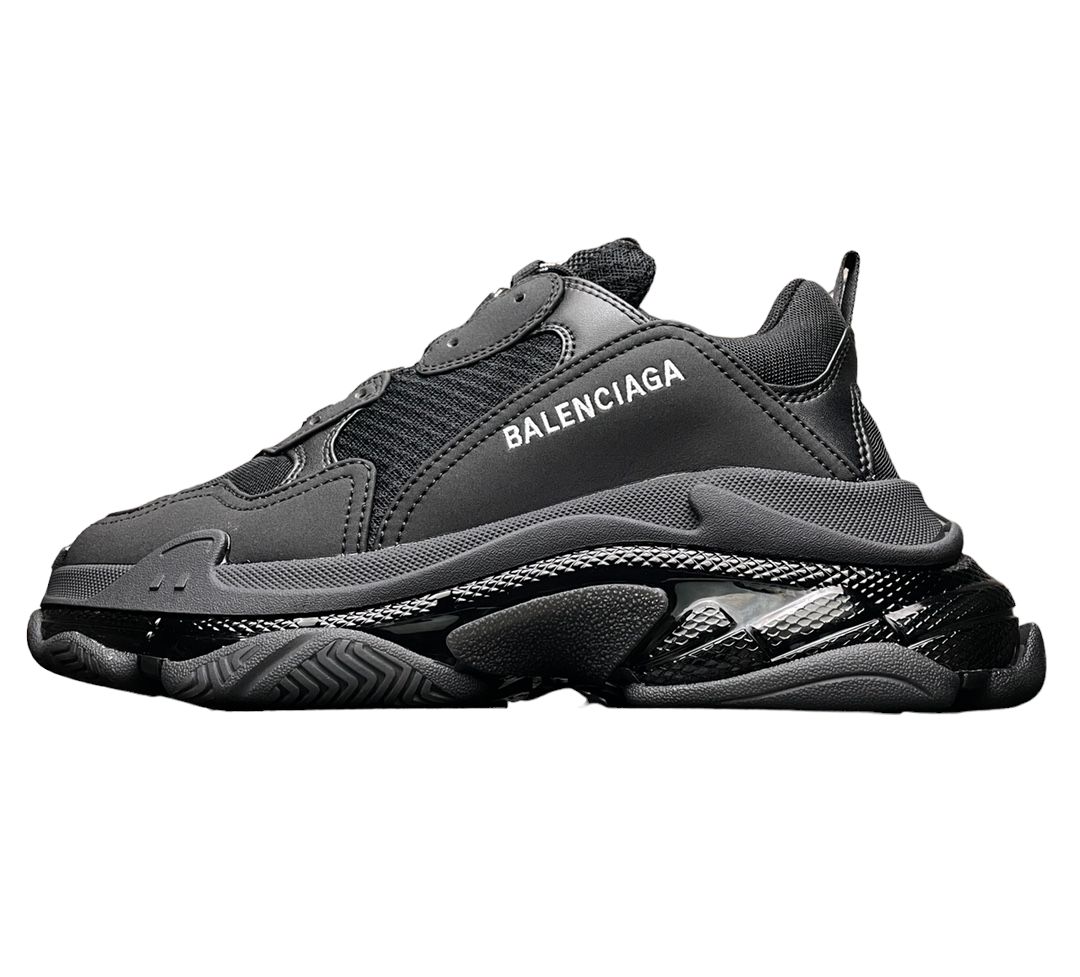 Balenciaga Triple S Clear Sole Sneaker In Black、mysite、Cacoeks
