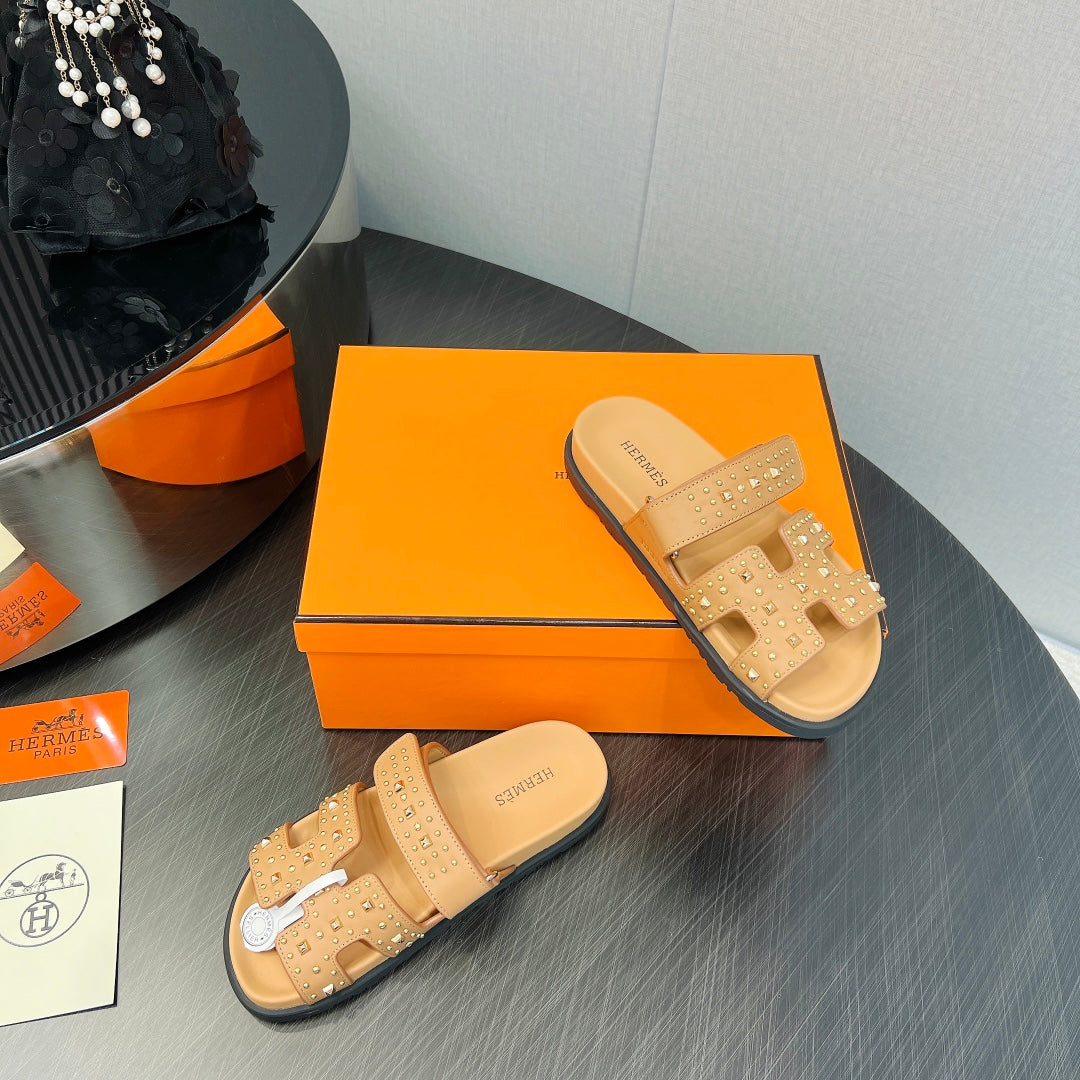 CHYPRE SANDAL LIGHT ORANGE CALFSKIN SPECIAL、mysite、Cacoeks