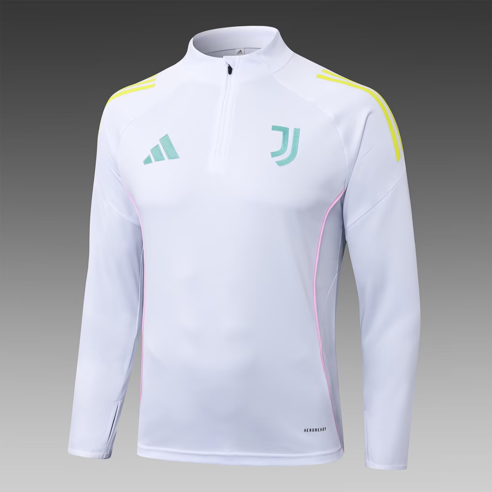 2025/2026 Juventus Half-Pull Training Suit White Football Shirt 1:1 Thai Quality Set:football jersey mysite: unitedjerseyfootball 邓江浪:football