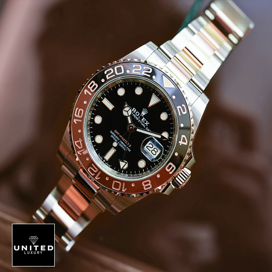 Rolex Root Beer Replica 3 Rolex GMT-Master II 126711CHNR-0002 Two Tone Bezel Replica