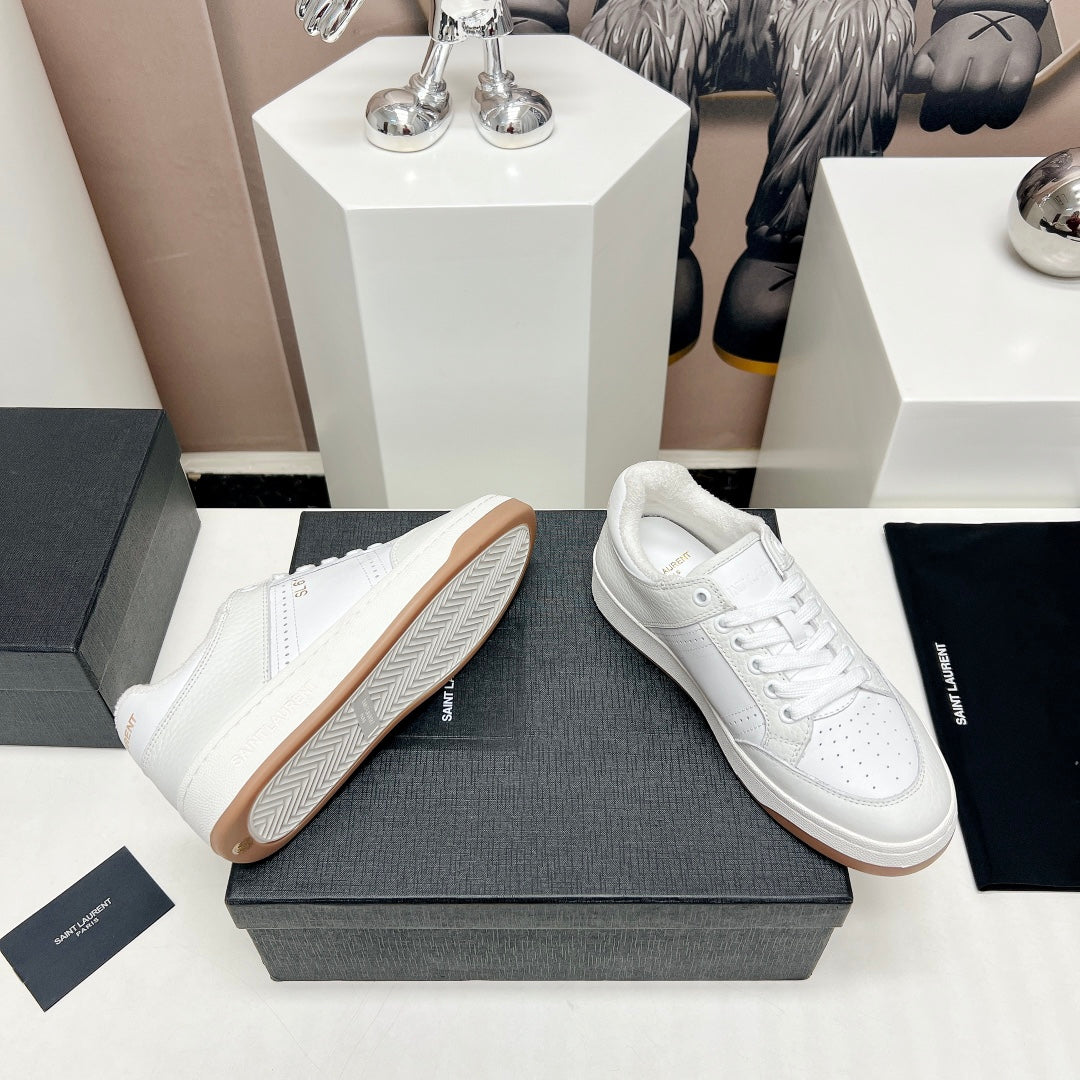 SL/61 SNEAKERS IN WHITE CALFSKIN、mysite、Cacoeks