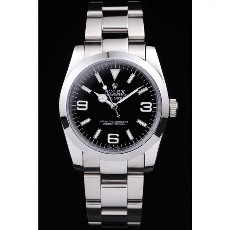 Replica Rolex Explorer 36mm Black Dial 98087-fasswatch