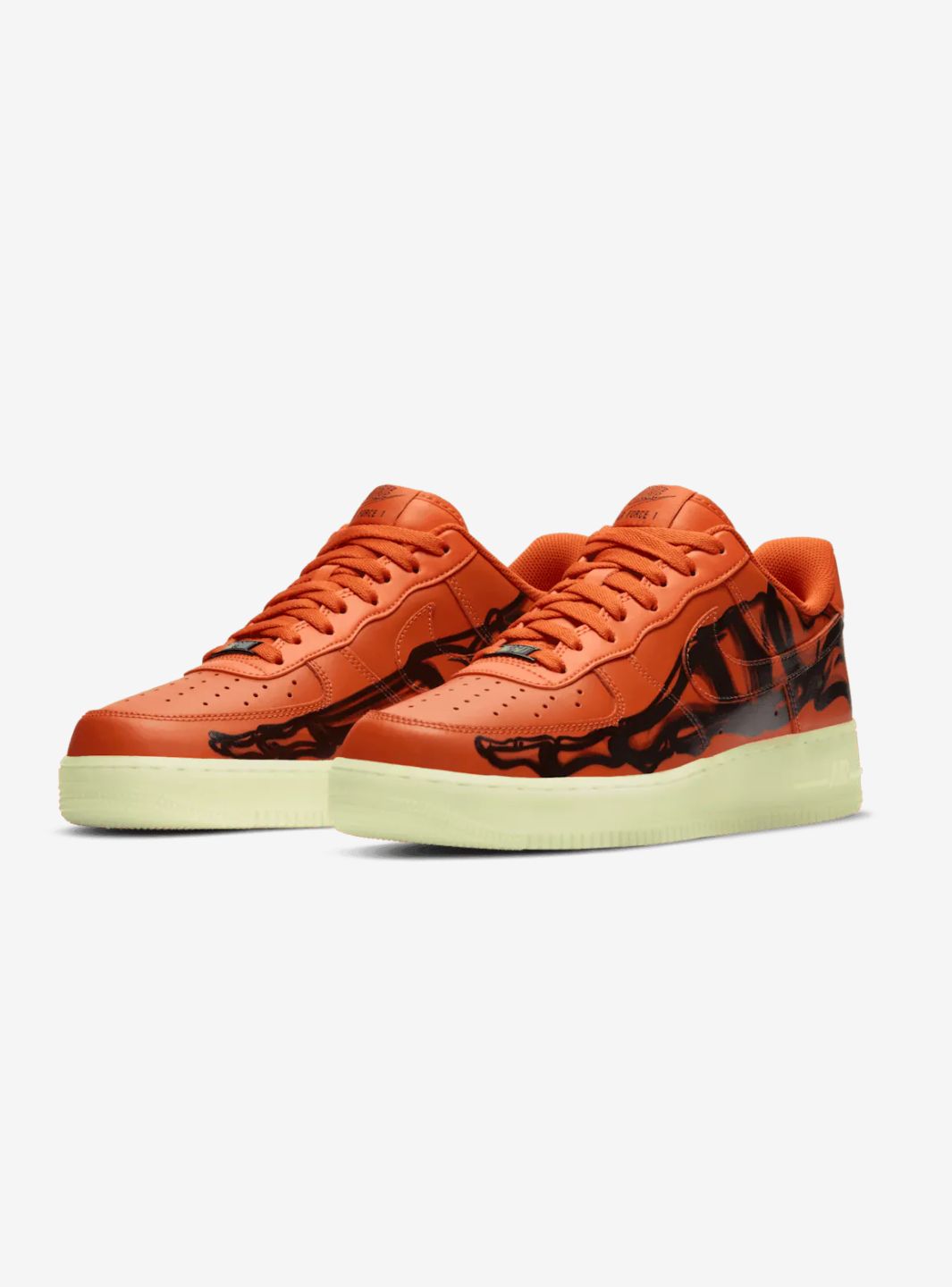 Nike Air Force 1 Low Orange Skeleton Halloween (2020)、NIKE、Cacoeks