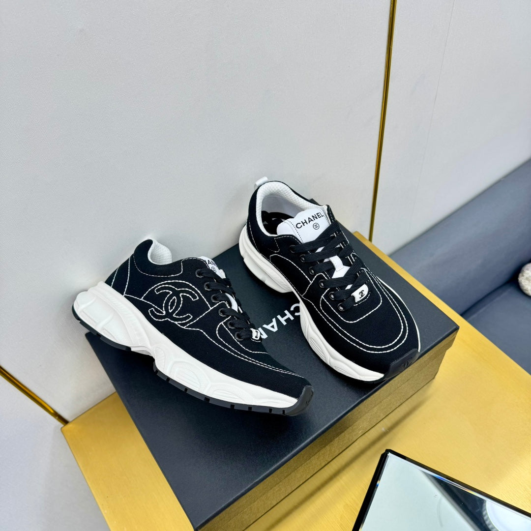 SNEAKER IN BLACK MIX WHITE BREATHABLE FABRIC、mysite、Cacoeks